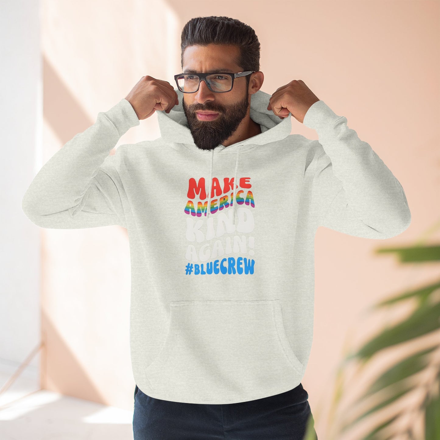 Make America Kind Again #BlueCrew Fleece Hoodie, Unisex #BlueCrew Hoodie, #BlueCrew Gear