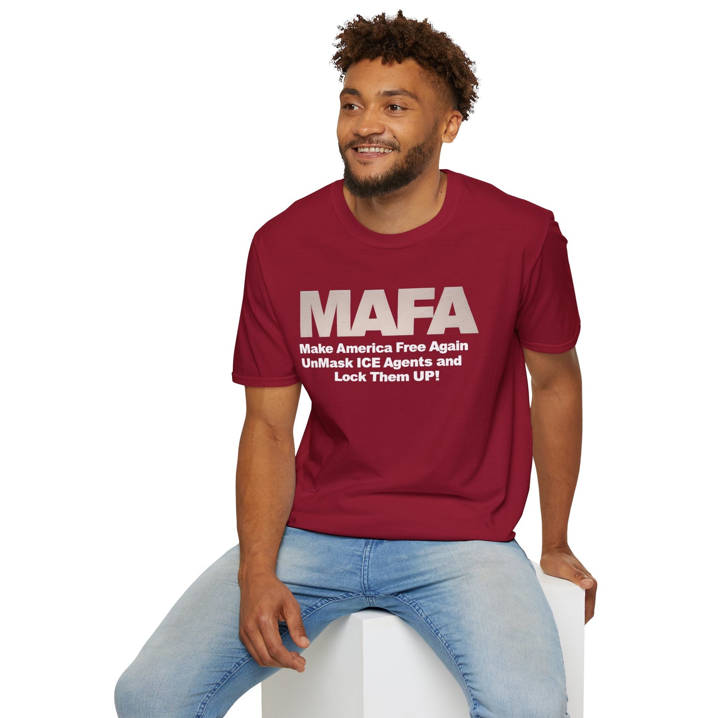 MAFA - Make America Free Again, Unmask ICE Agents and Lock them Up!! unisex t-shirt, Political Protest shirt, Anti ICE tee