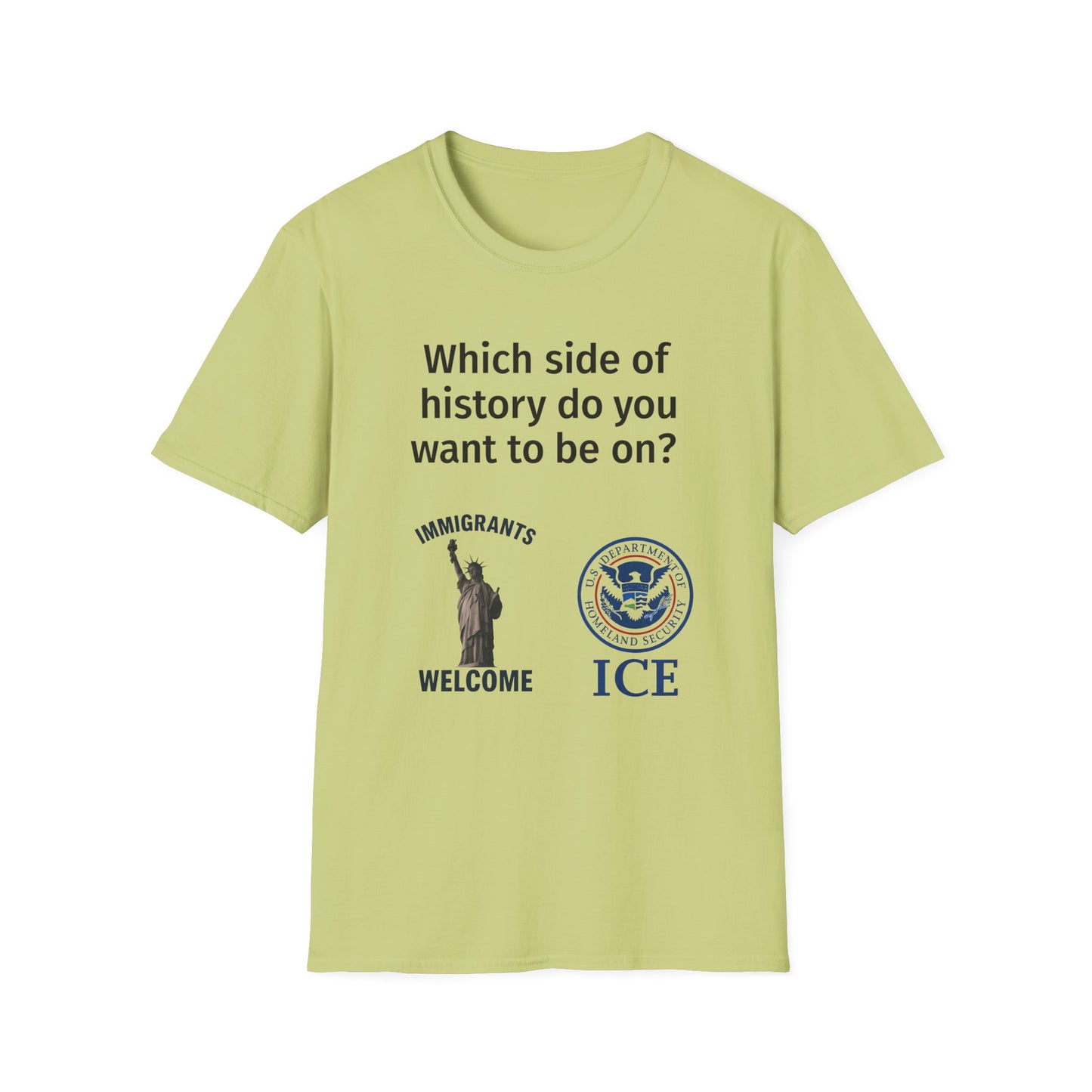 Which Side of History Do You Want to Be On? | Unisex Equal Rights Protest T-Shirt | Multicolored Fist Graphic Tee | Social Justice Shirt