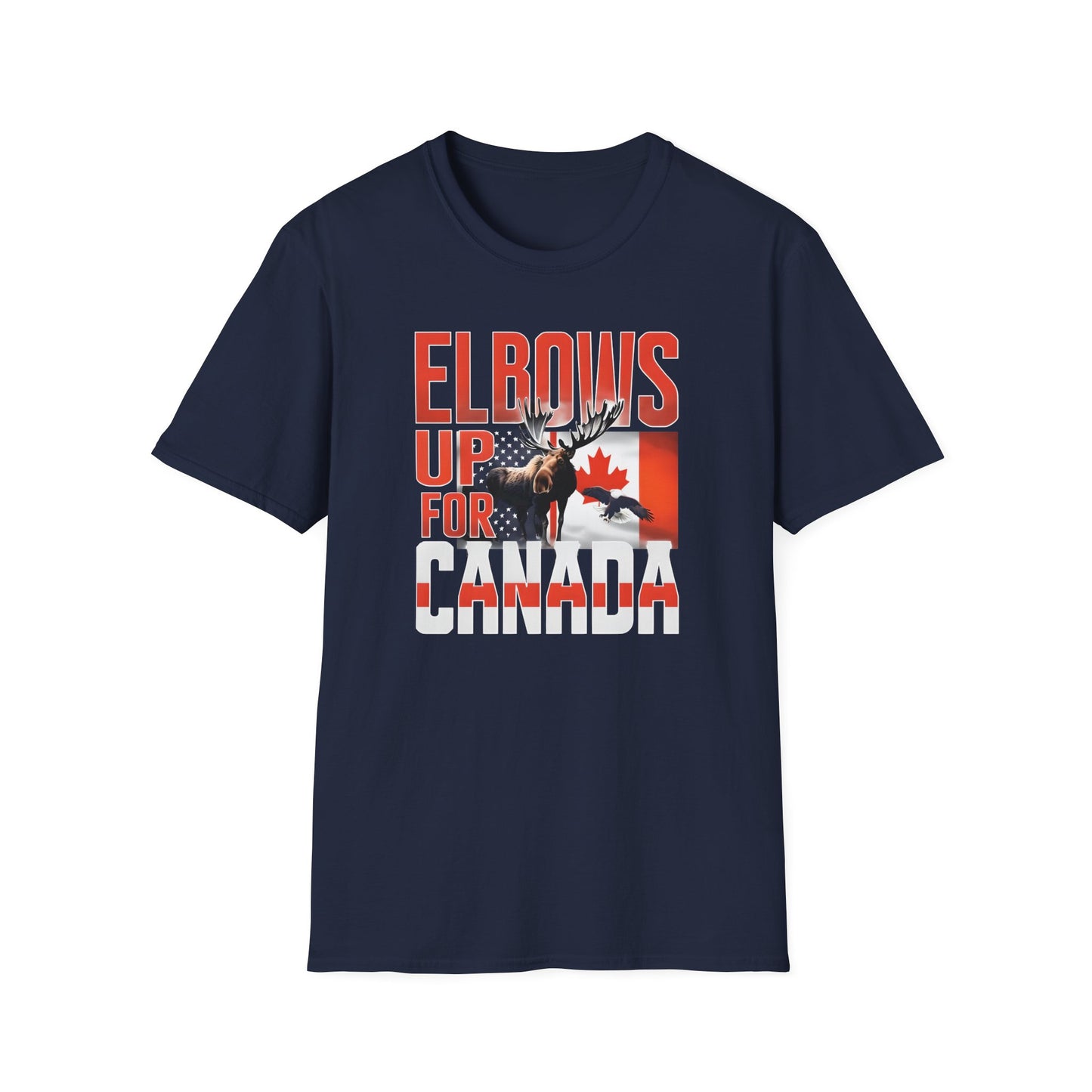 Elbows Up For Canada! Unisex Tee, Support Canada from Stateside Tee, Resistance T-shirt, Pro-Canada graphic Tee, unisex canada tee