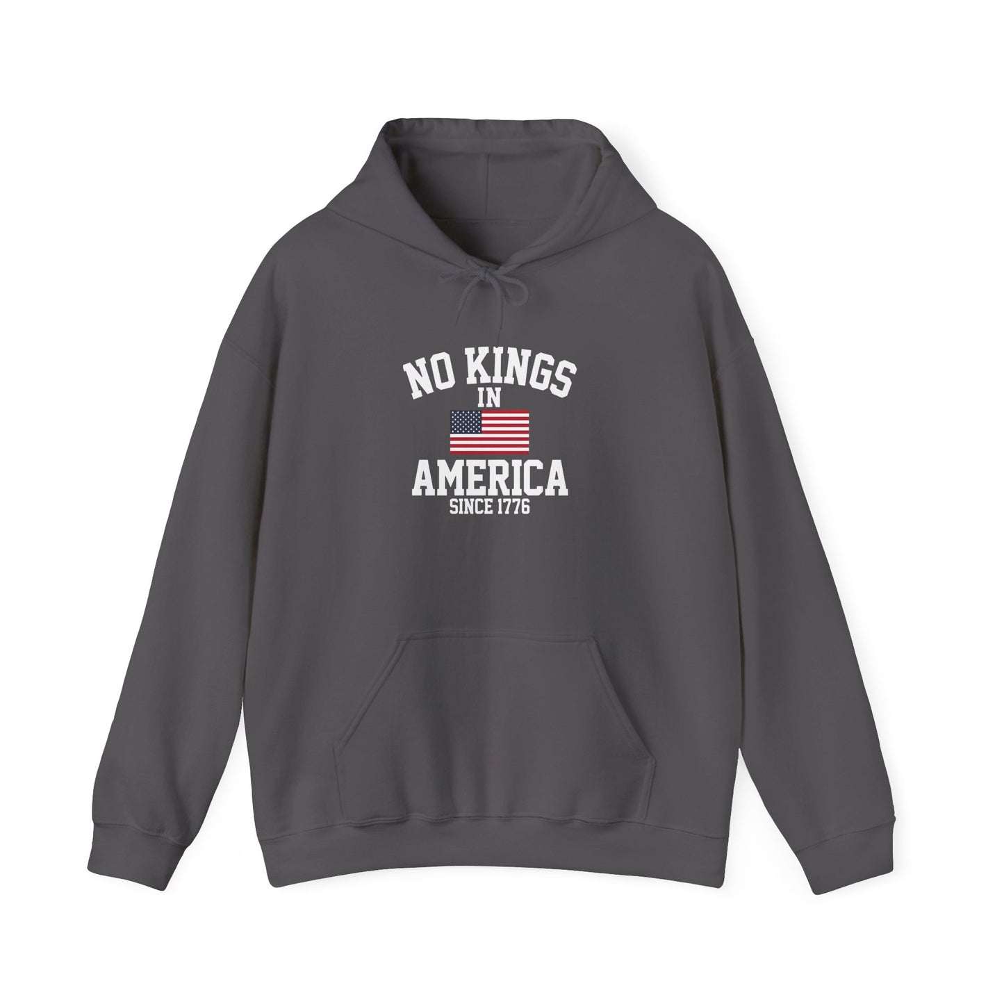 No Kings in America Fleece Hoodie, Cozy Fleece Hoodie, Political Statement Hoodie, Stand With Ameroca Hoodie, Anti Fascism Hoodie
