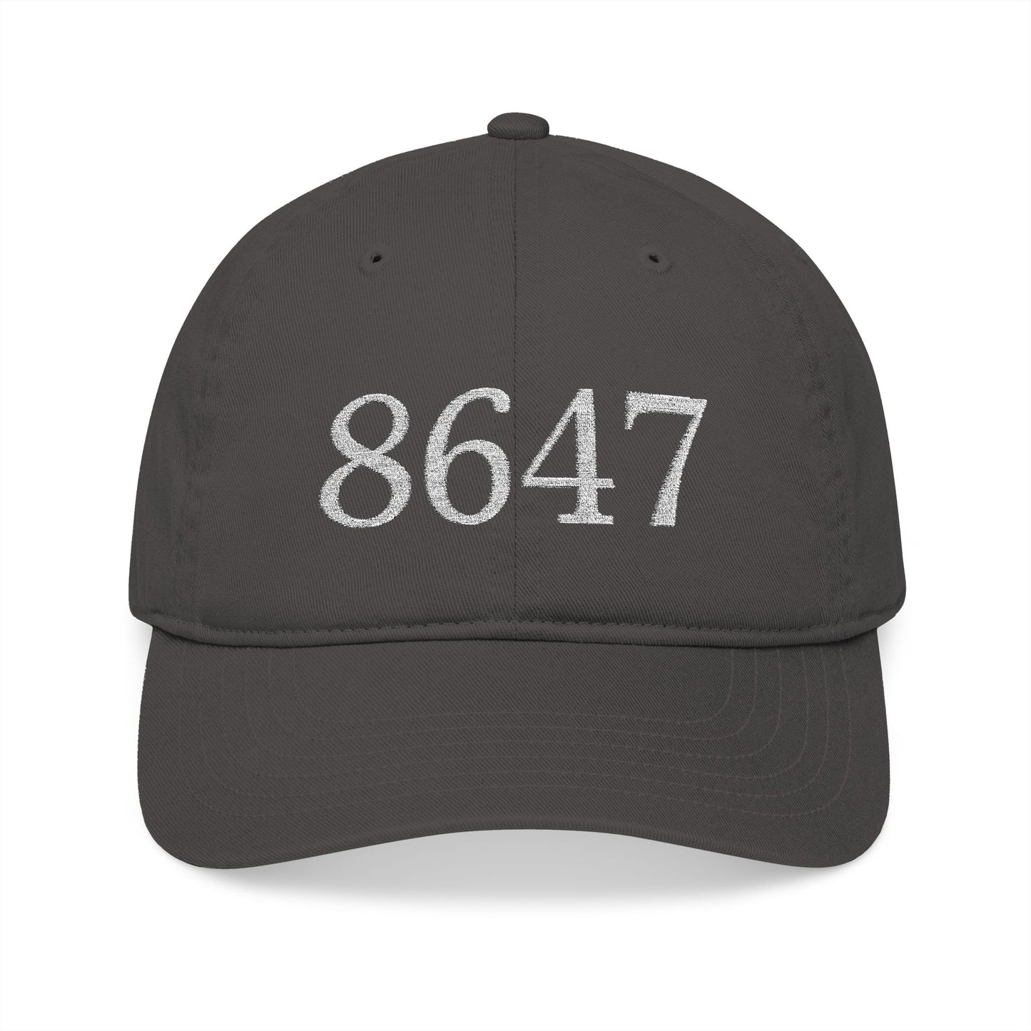 8647 Embroidered Baseball Cap | Eco-Friendly Headwear, Casual Style, Unisex Gift, Everyday Accessory, Outdoor Activities