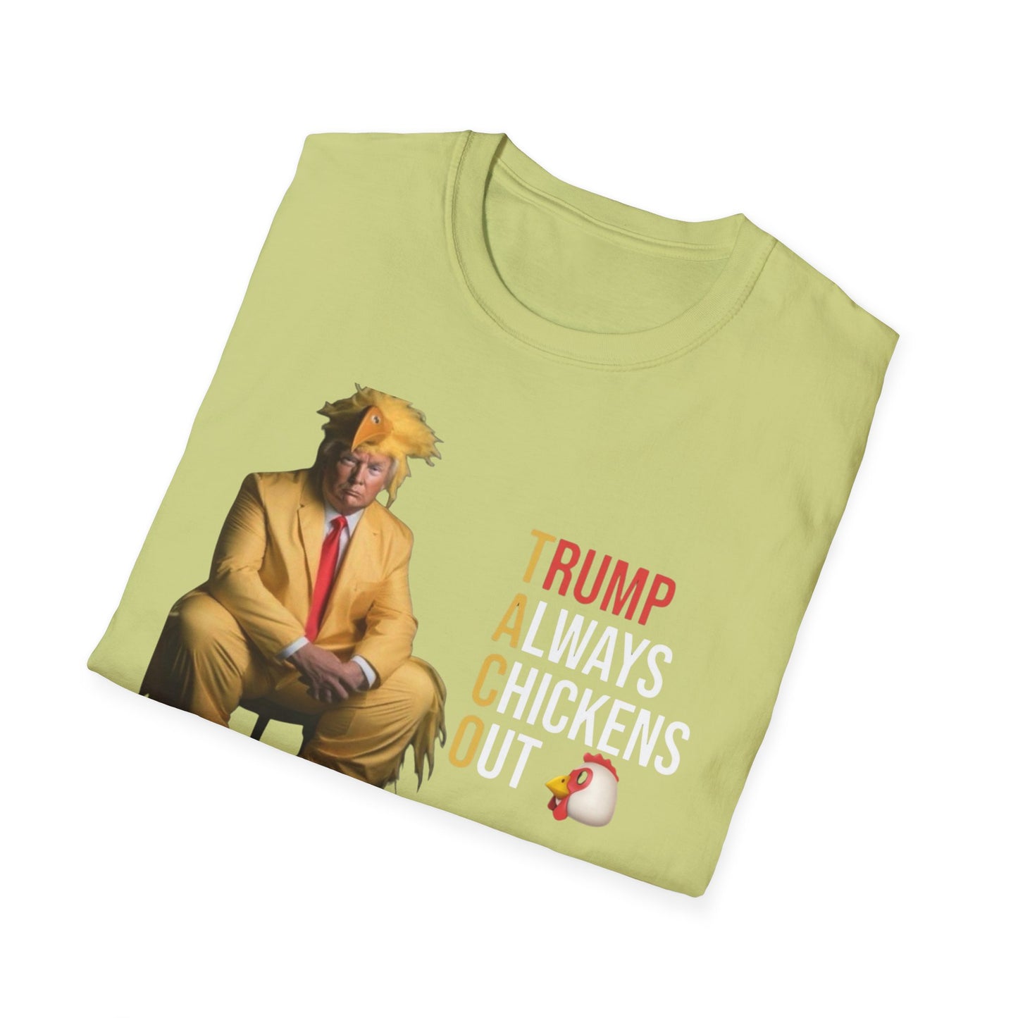 Trump Chicken Out Unisex T-Shirt, Funny Political Tee, Gift for Friends, Election Humor, Casual Wear