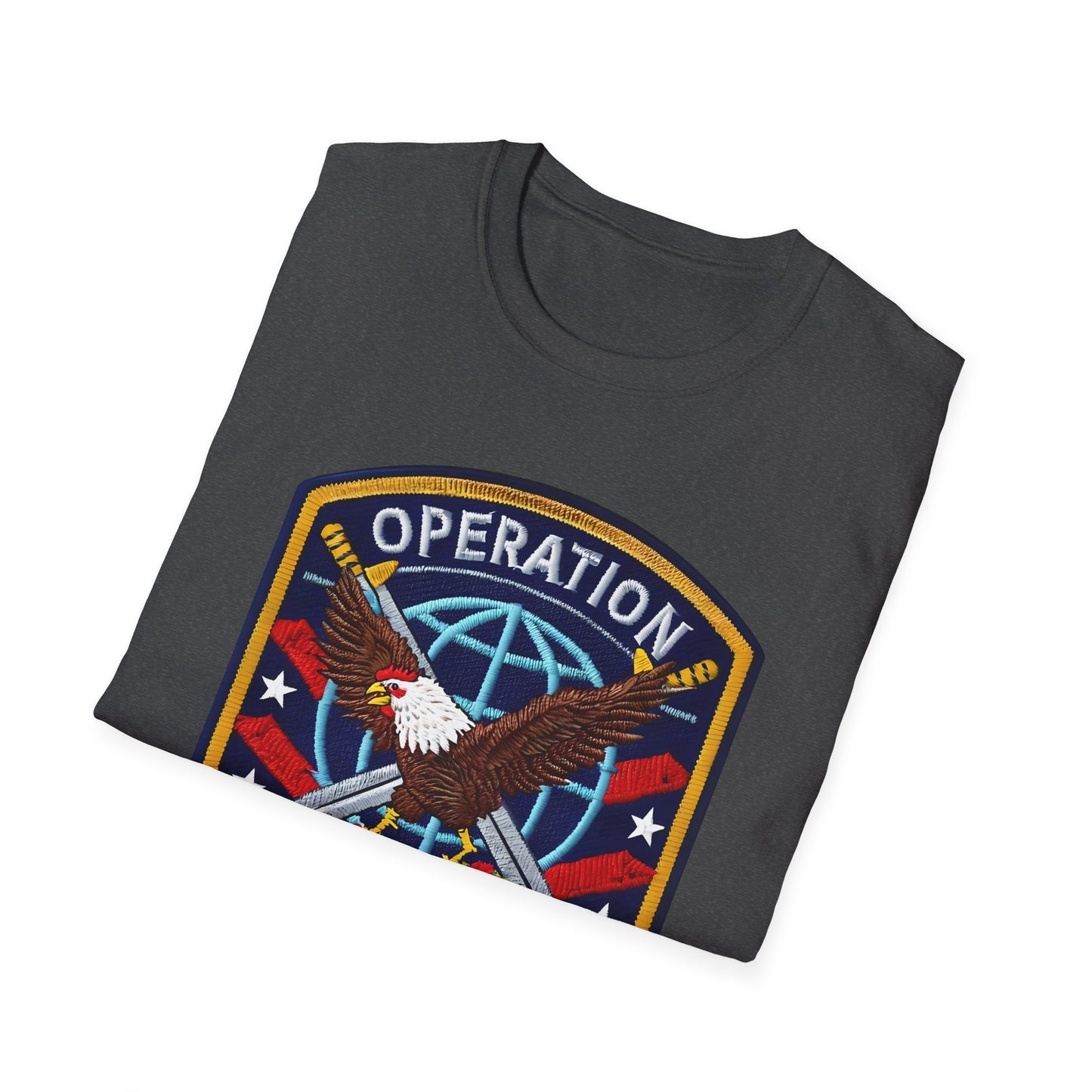 Operation Enduring Clusterf*ck Unisex Softstyle T-Shirt, Casual Wear, Military Humor Tee, Gift for Veterans, Fun Graphic Tee
