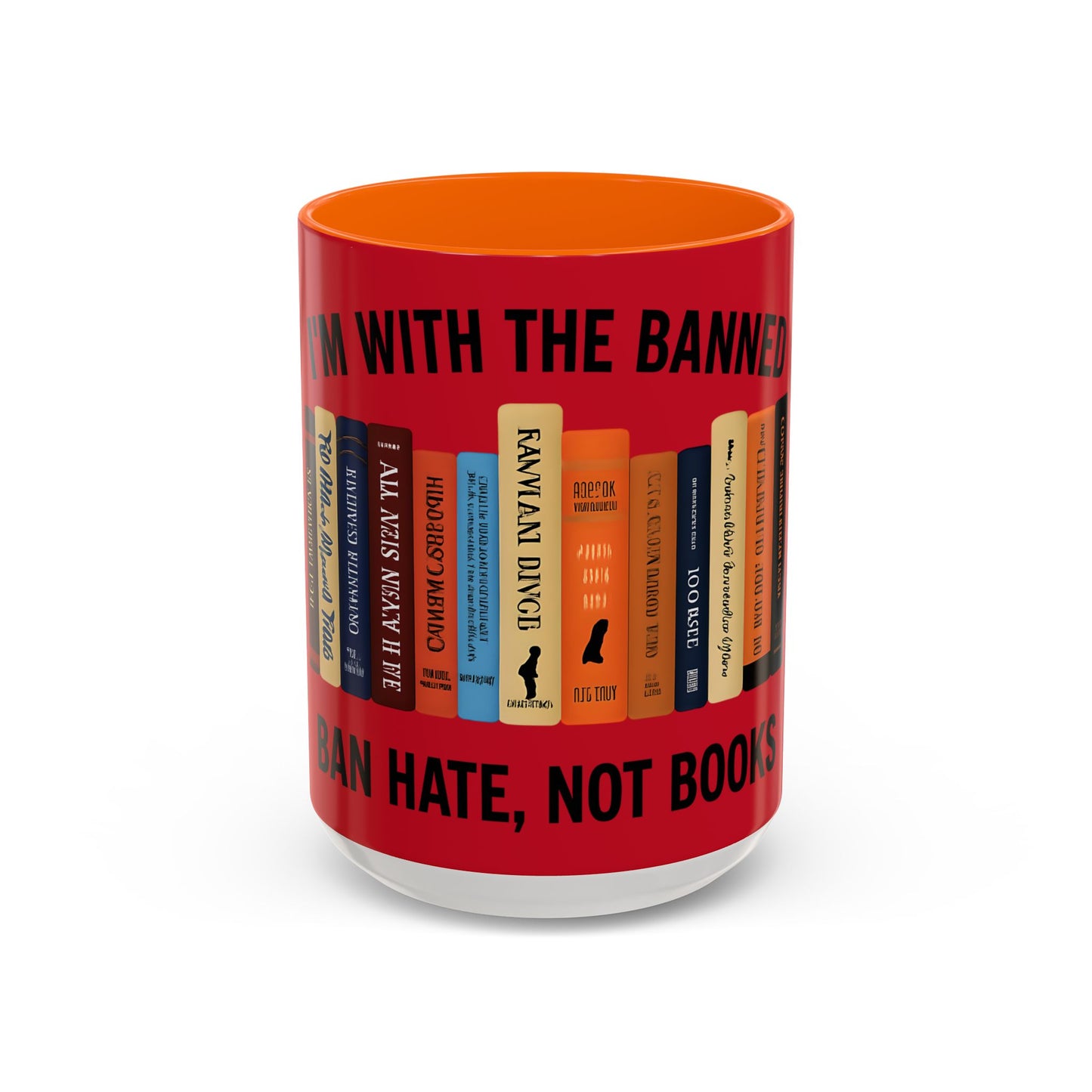 Bold Statement Coffee Mug - Banned Books Awareness, Book Lover Gift, Home Office Decor, Unique Tea Cup, Reading Appreciation