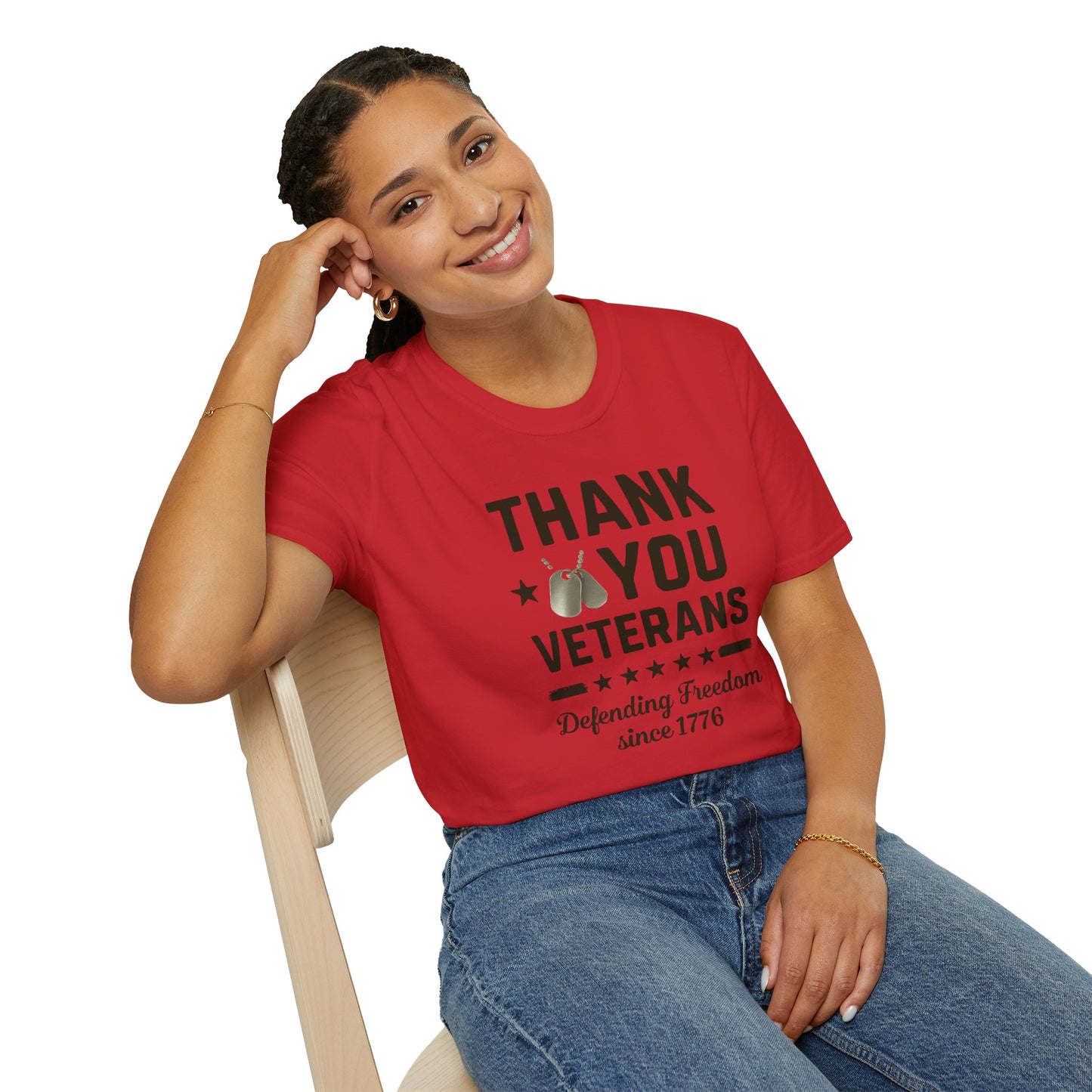 Thank You Veterans, Defending Freedom since 1776 unisex tshirt, 4th of july tee, patriotic tshirt, honor your local vet shirt