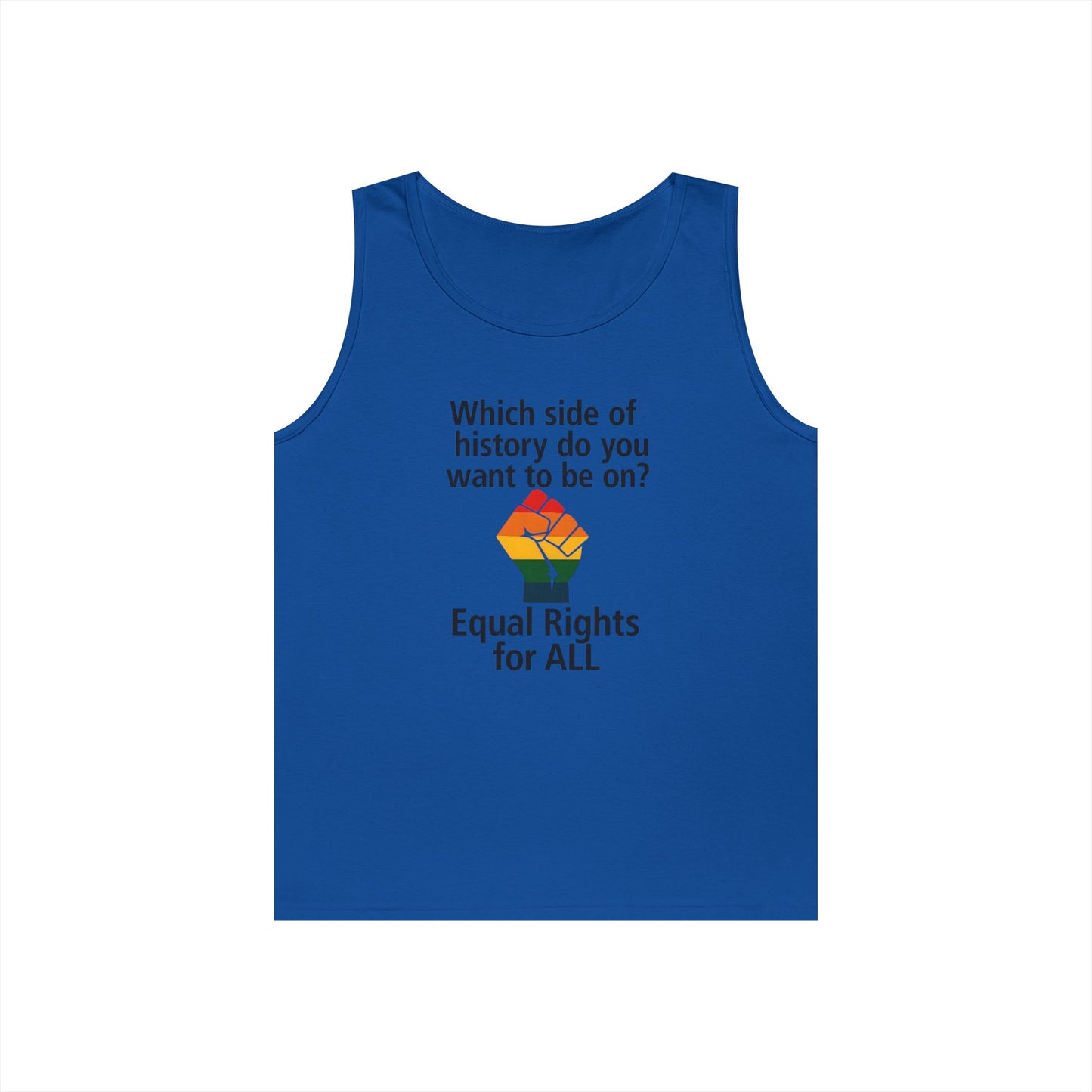 Unisex Equal rights for all Tank Top for Equality Activism, Protest Wear, LGBT Pride, Summer Casual, Gift for Activists