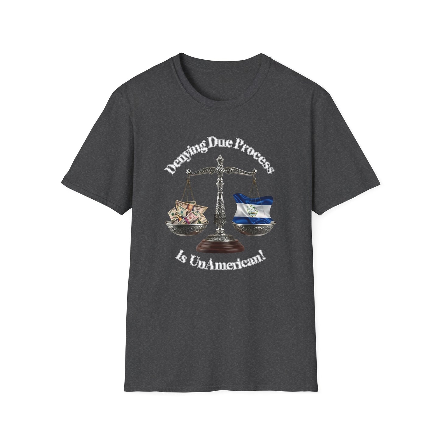 Justice T-Shirt - 'Denying Due Process Is UnAmerican' Graphic Tee, Political Apparel, Gift for Activists, Casual Wear, Statement Shirt