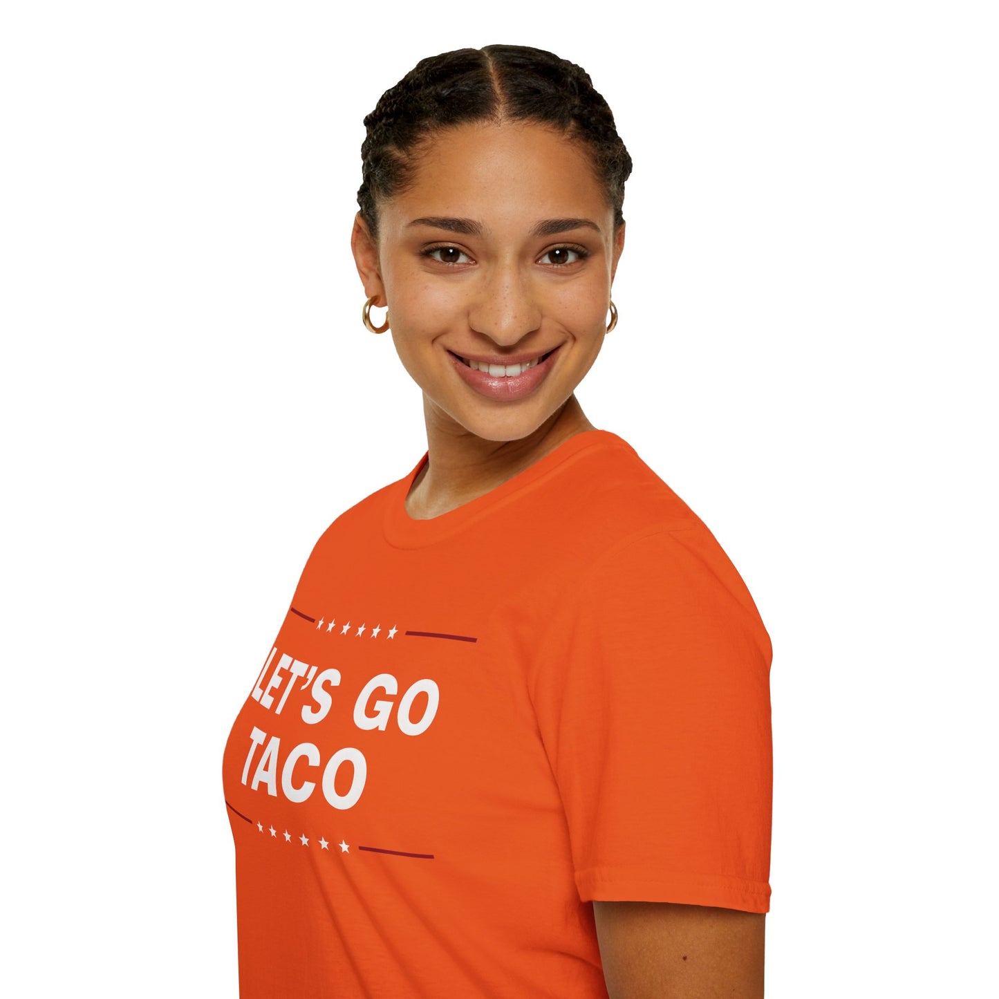 Let's Go Taco Unisex Softstyle T-Shirt, Taco Lover Gift, Funny Foodie Shirt, Casual Wear, Taco Tuesday Tee
