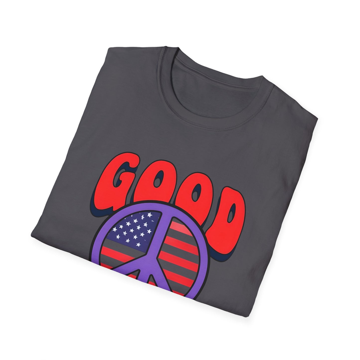 Peace & Good Trouble Unisex T-Shirt, Retro Graphic Tee, Casual Wear, Gift for Activists, July 4th Celebration Shirt