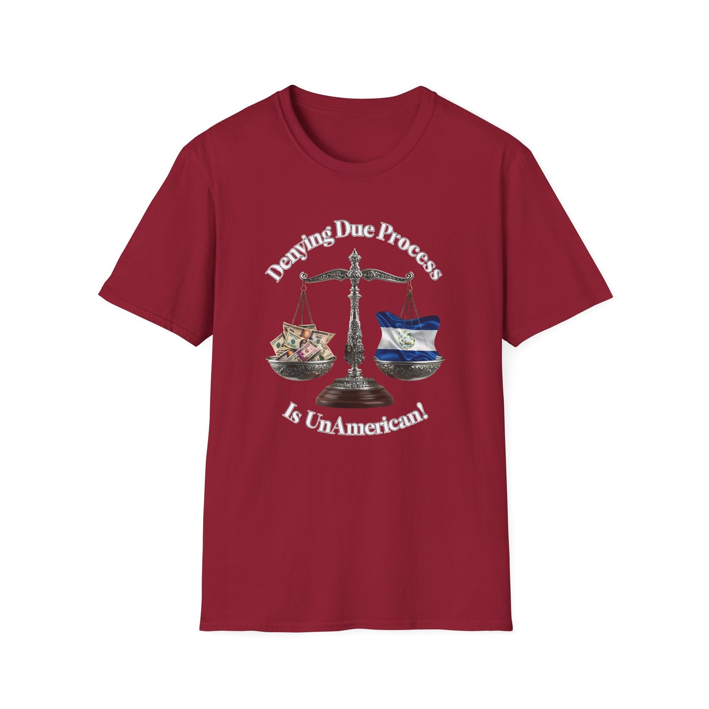 Justice T-Shirt - 'Denying Due Process Is UnAmerican' Graphic Tee, Political Apparel, Gift for Activists, Casual Wear, Statement Shirt