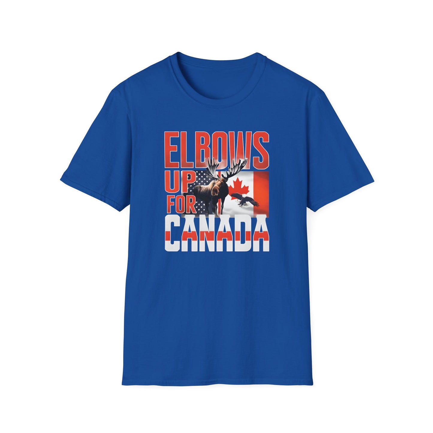 Elbows Up For Canada! Unisex Tee, Support Canada from Stateside Tee, Resistance T-shirt, Pro-Canada graphic Tee, unisex canada tee