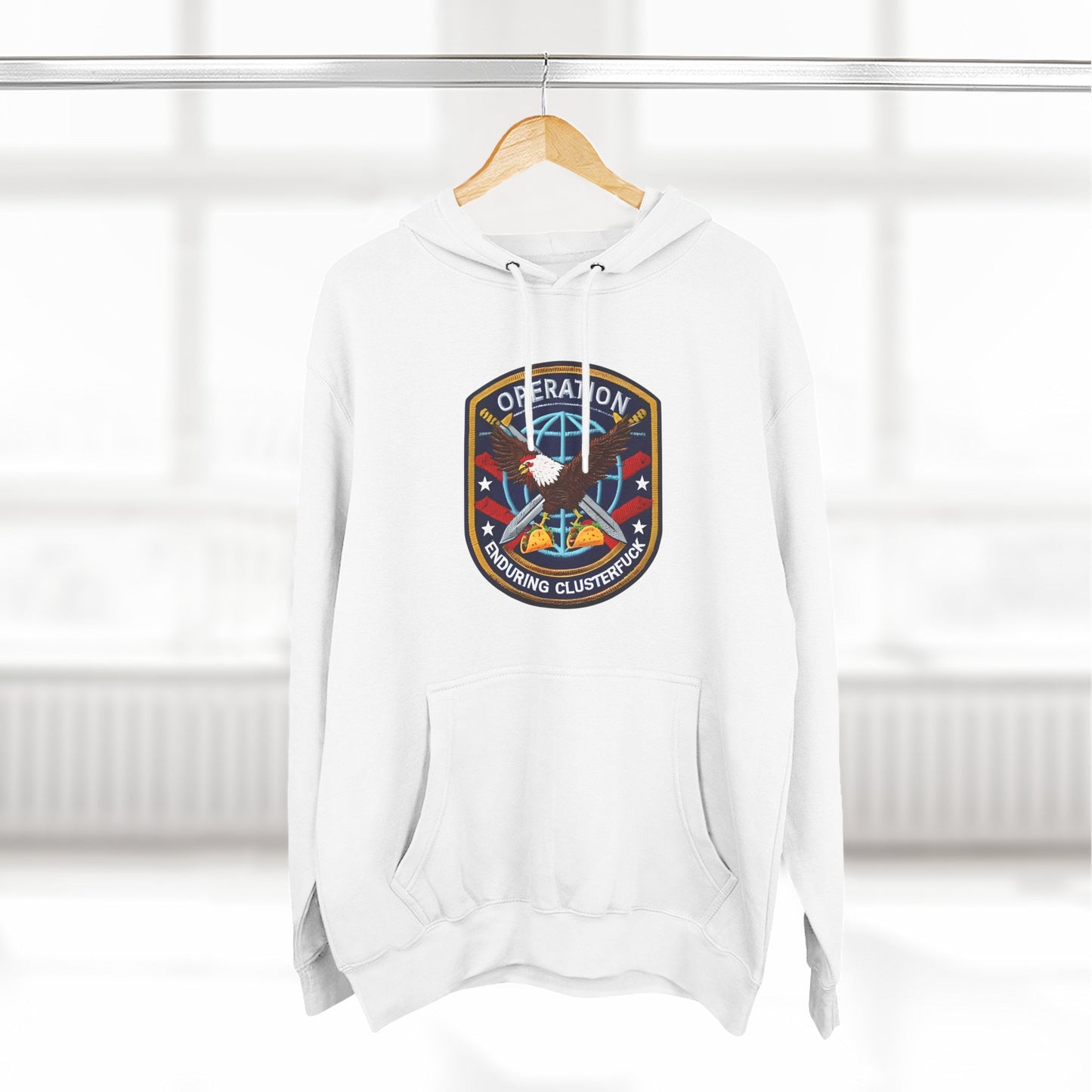 Operation Enduring Clusterfuck Fleece Hoodie, Funny Political Fleece Hoodie, Trendy and Cozy Sweatshirt