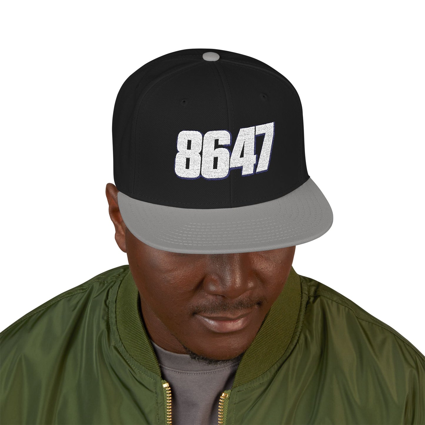 Embroidered 8647 Snapback Cap | Stylish Streetwear Hat | Perfect Gift for Him, Customizable Vintage Hat, Casual Fashion