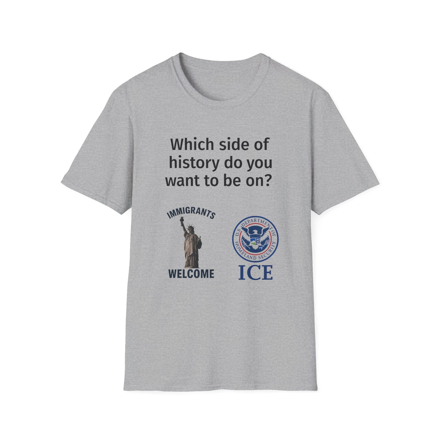 Which Side of History Do You Want to Be On? | Unisex Equal Rights Protest T-Shirt | Multicolored Fist Graphic Tee | Social Justice Shirt