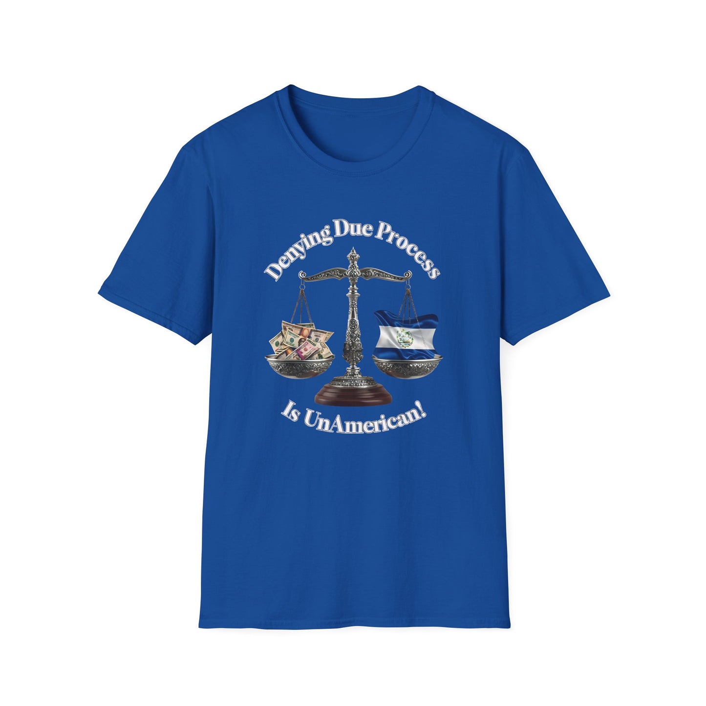 Justice T-Shirt - 'Denying Due Process Is UnAmerican' Graphic Tee, Political Apparel, Gift for Activists, Casual Wear, Statement Shirt
