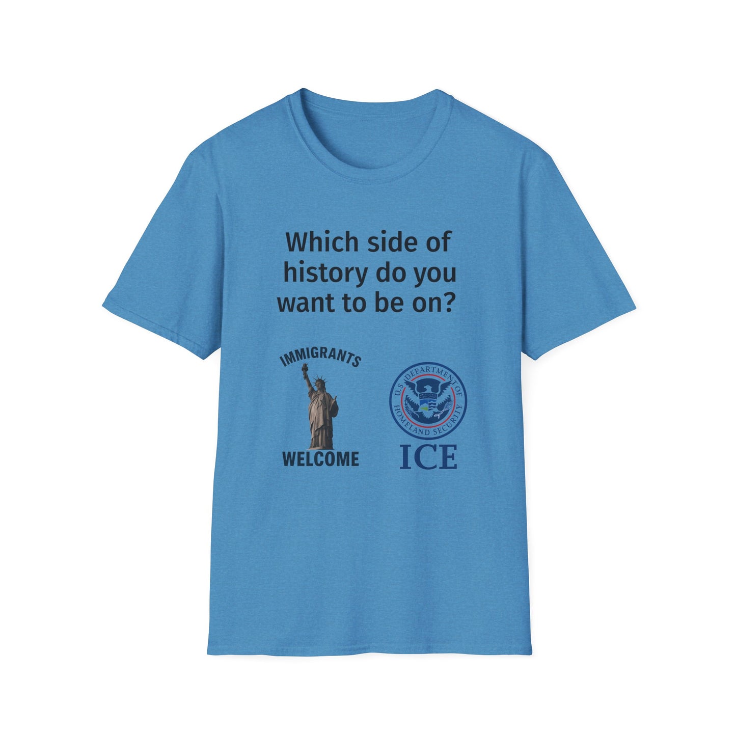Which Side of History Do You Want to Be On? | Unisex Equal Rights Protest T-Shirt | Multicolored Fist Graphic Tee | Social Justice Shirt