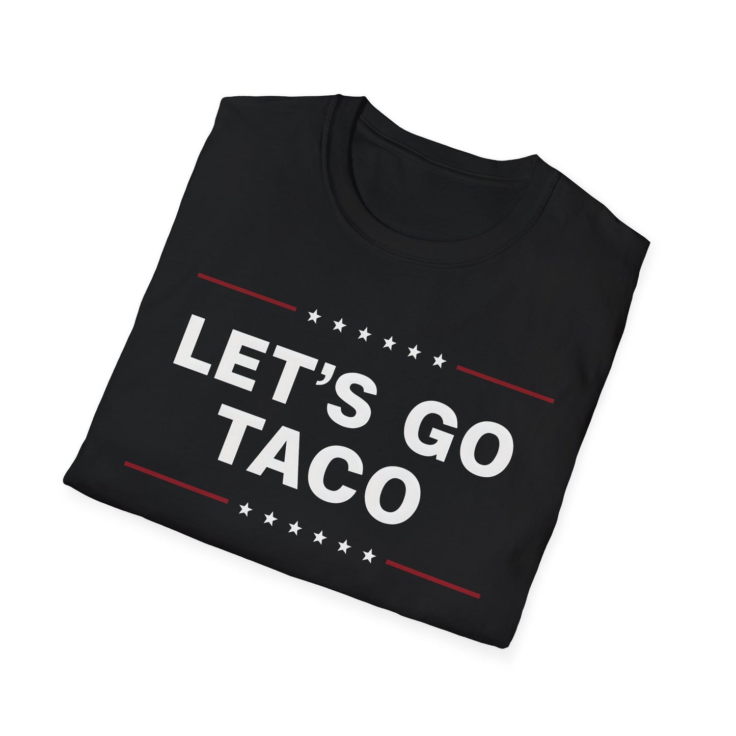 Let's Go Taco Unisex Softstyle T-Shirt, Taco Lover Gift, Funny Foodie Shirt, Casual Wear, Taco Tuesday Tee
