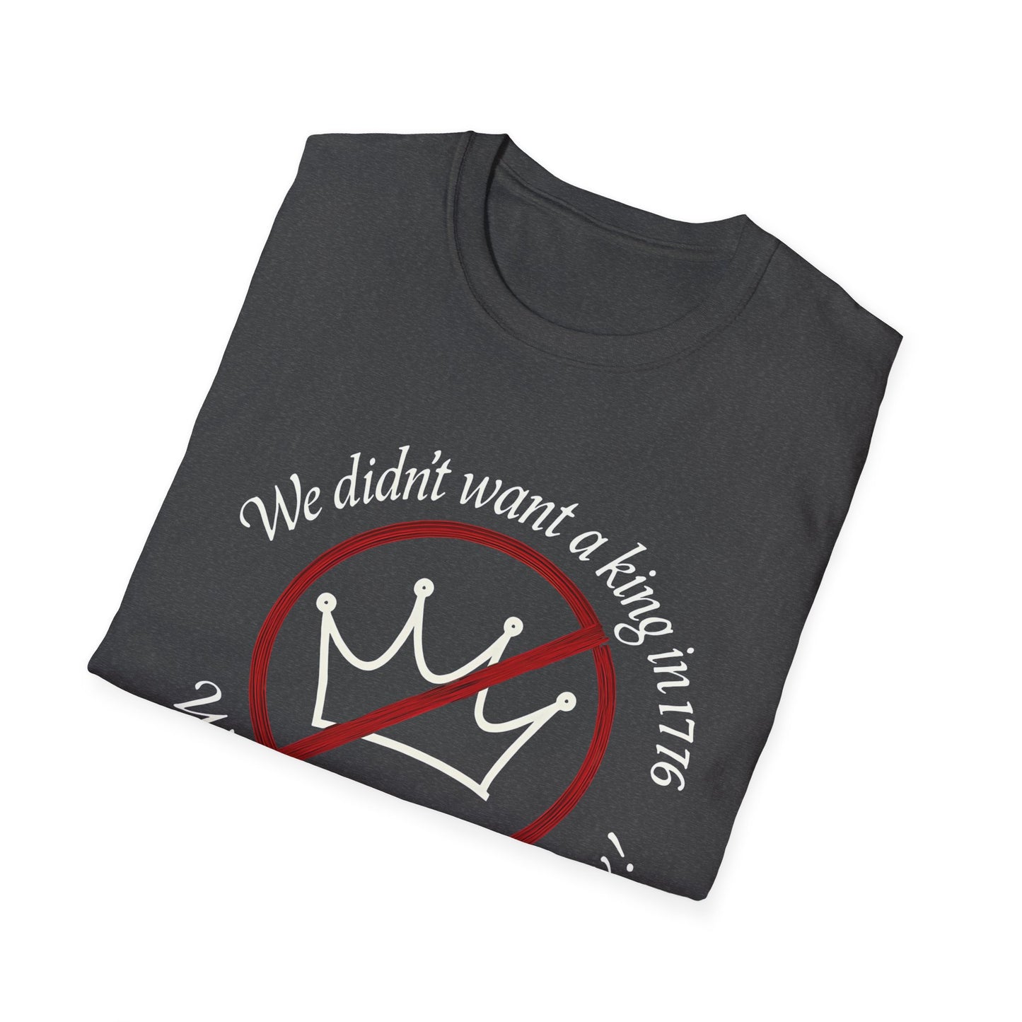 No Kings in 1776 unisex t-shirt, no kings political tee, anti king tee, unisex fit, protest t-shirt, everyday patriot t-shirt