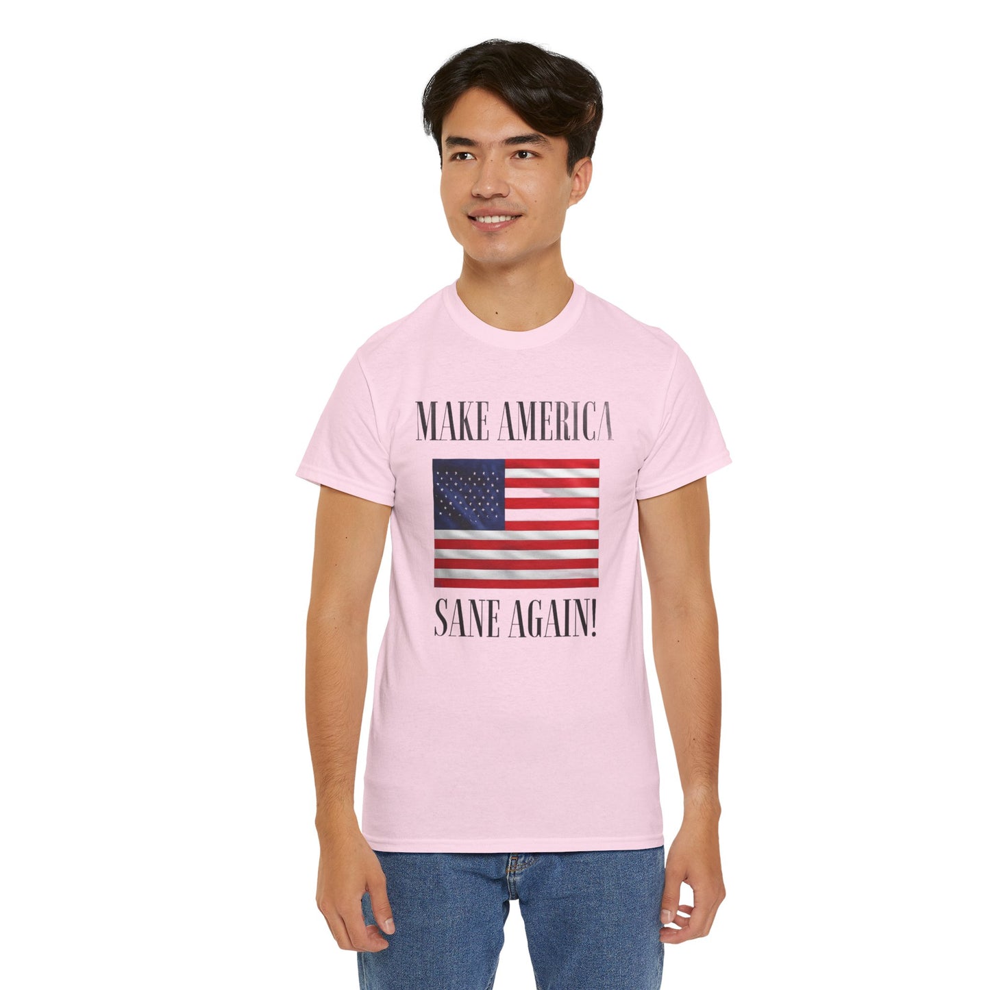 Make America Sane Again! T-Shirt, Unisex Graphic T-Shirt, Political Statement Tee, Anti Fascism, Anti MAGA