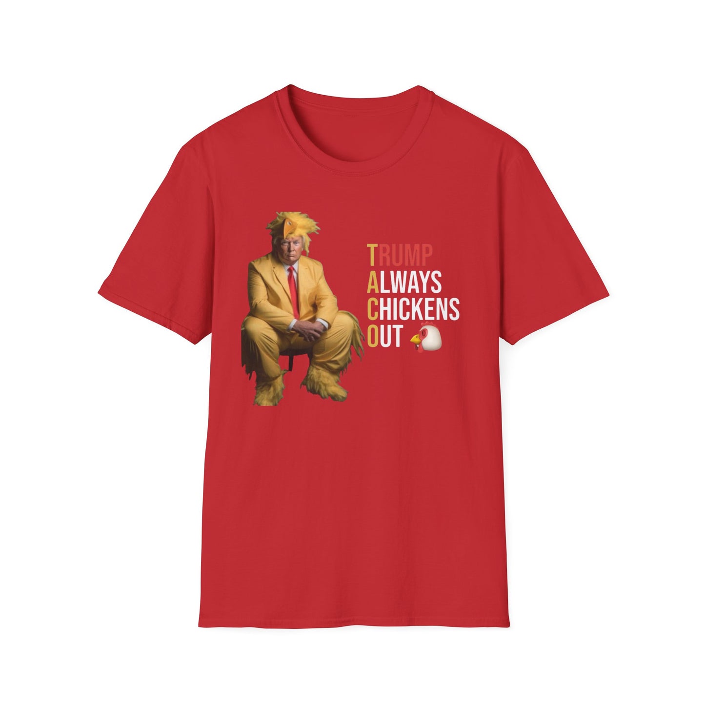 Trump Chicken Out Unisex T-Shirt, Funny Political Tee, Gift for Friends, Election Humor, Casual Wear