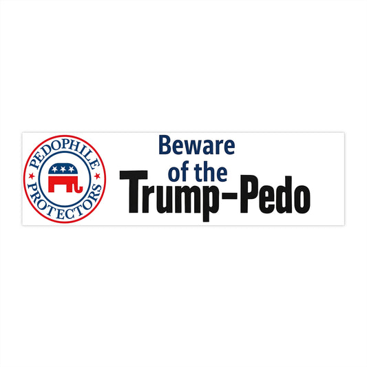 Trump-Pedo Bold Political Bumper Stickers, Car Decor, Support Your Views, Outdoor Stickers, Election Campaign, Express Yourself
