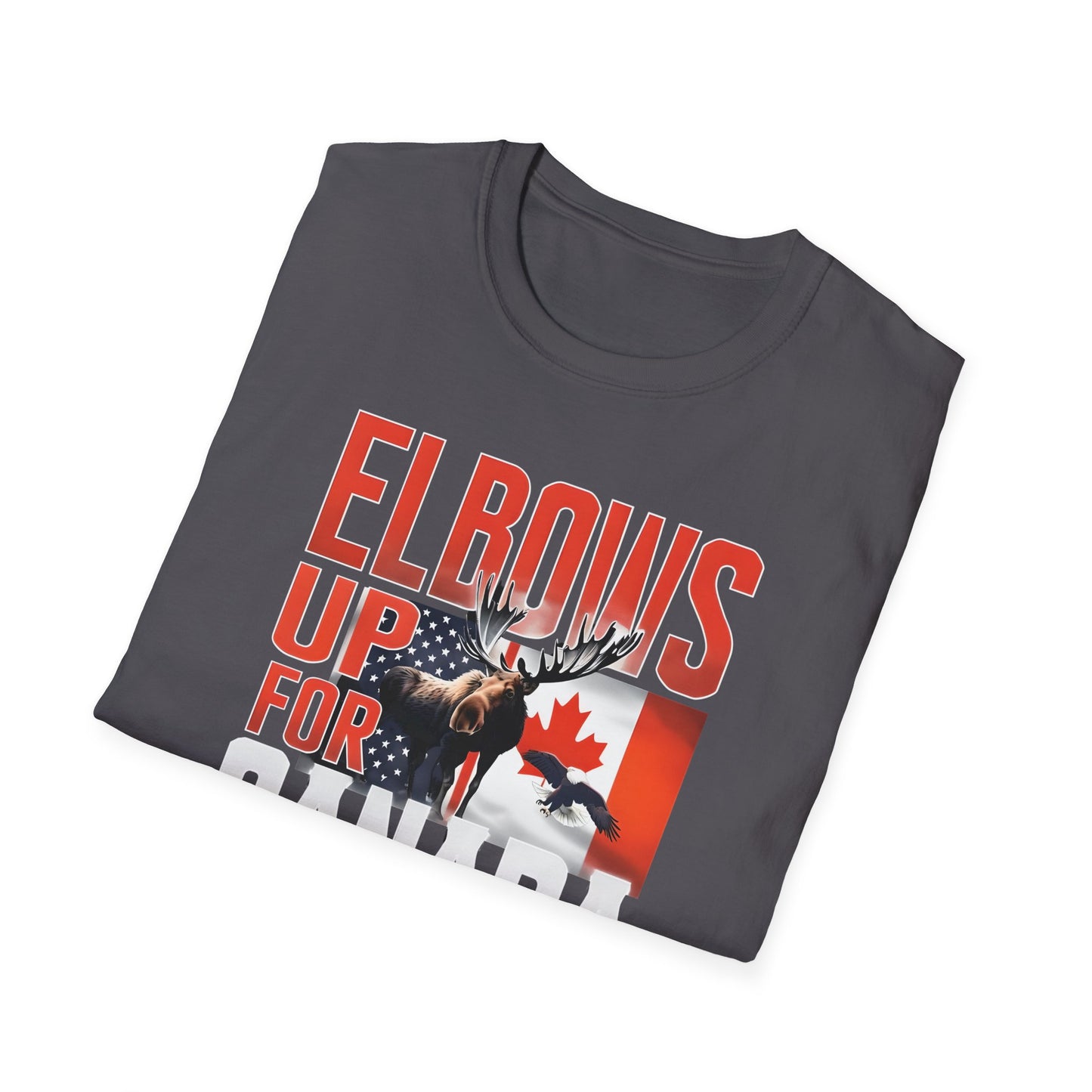 Elbows Up For Canada! Unisex Tee, Support Canada from Stateside Tee, Resistance T-shirt, Pro-Canada graphic Tee, unisex canada tee