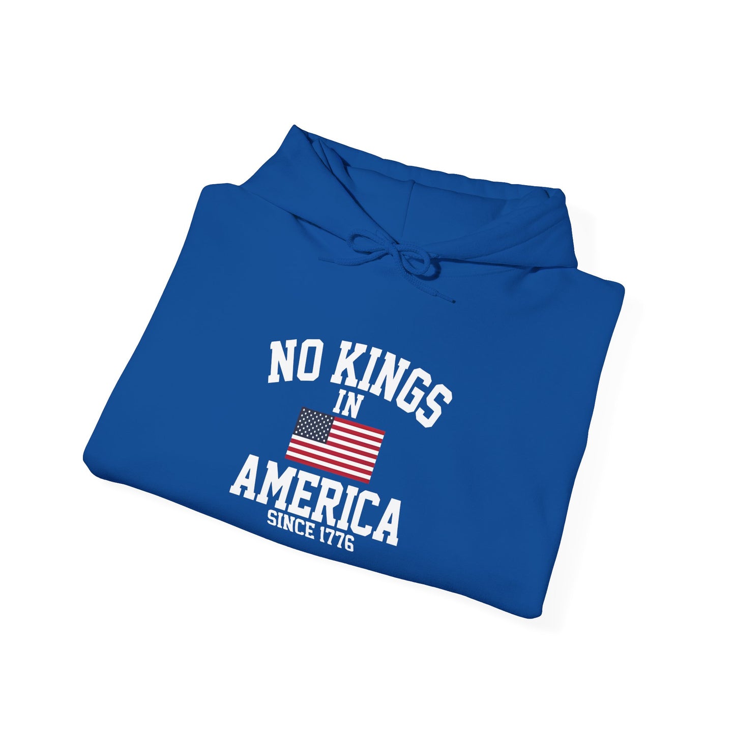 No Kings in America Fleece Hoodie, Cozy Fleece Hoodie, Political Statement Hoodie, Stand With Ameroca Hoodie, Anti Fascism Hoodie
