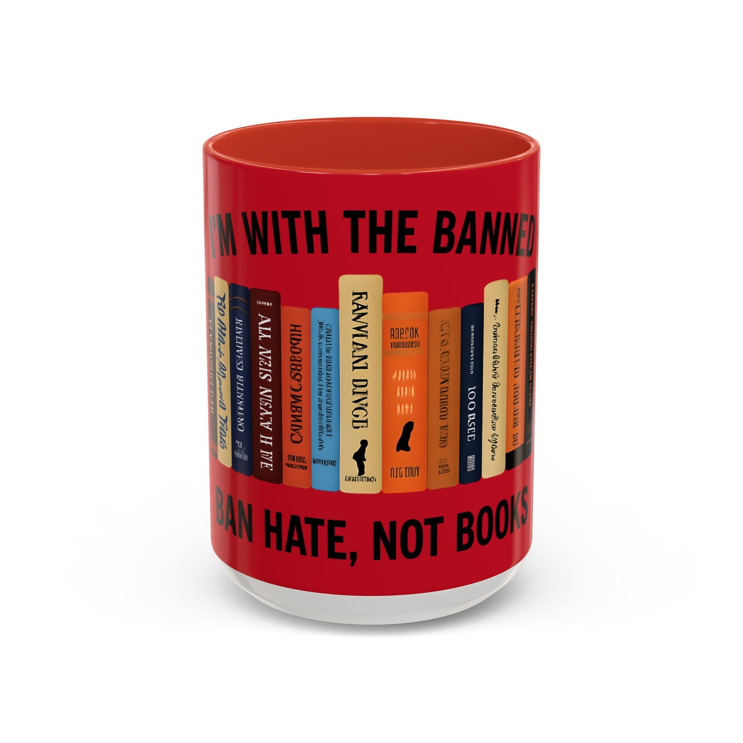 Bold Statement Coffee Mug - Banned Books Awareness, Book Lover Gift, Home Office Decor, Unique Tea Cup, Reading Appreciation