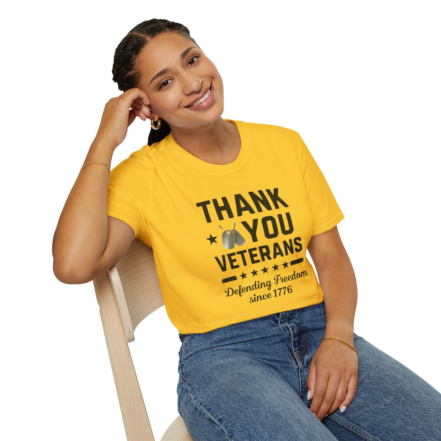 Thank You Veterans, Defending Freedom since 1776 unisex tshirt, 4th of july tee, patriotic tshirt, honor your local vet shirt