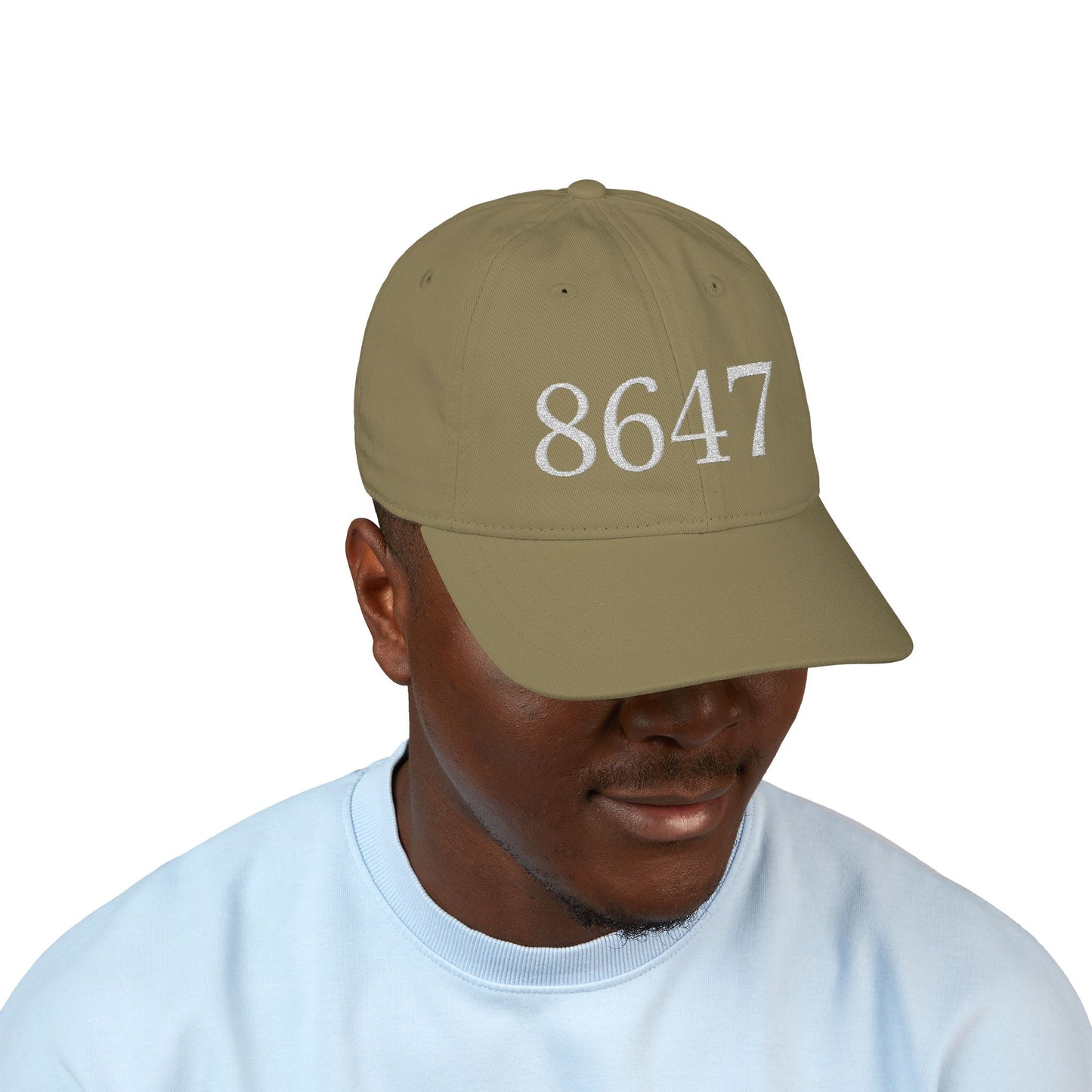 8647 Embroidered Baseball Cap | Eco-Friendly Headwear, Casual Style, Unisex Gift, Everyday Accessory, Outdoor Activities