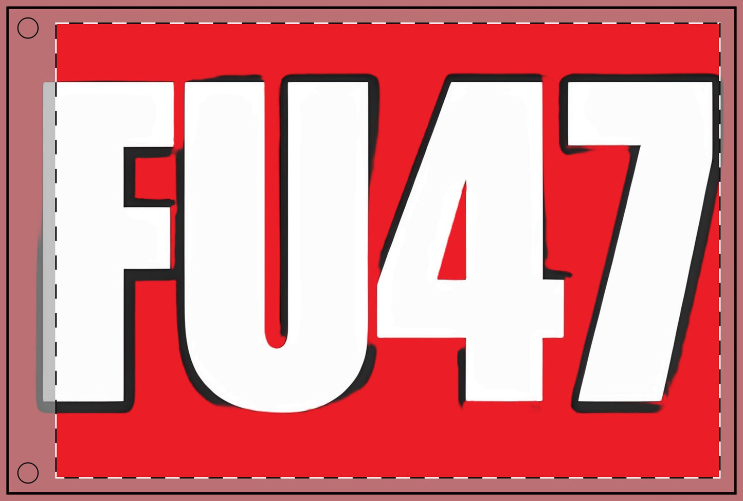FU47/ 8647 Custom Double Sided Flag for Events, Resistance Flag, Protest Banner, Unique Gift, Festive Display, Home or Yard