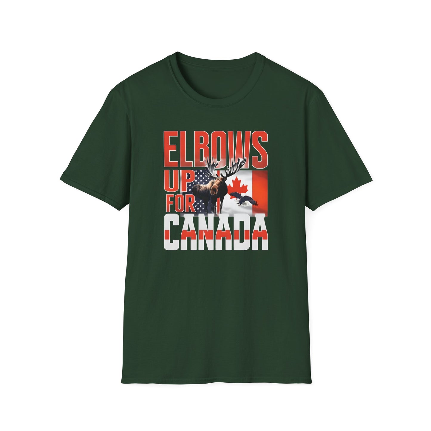Elbows Up For Canada! Unisex Tee, Support Canada from Stateside Tee, Resistance T-shirt, Pro-Canada graphic Tee, unisex canada tee