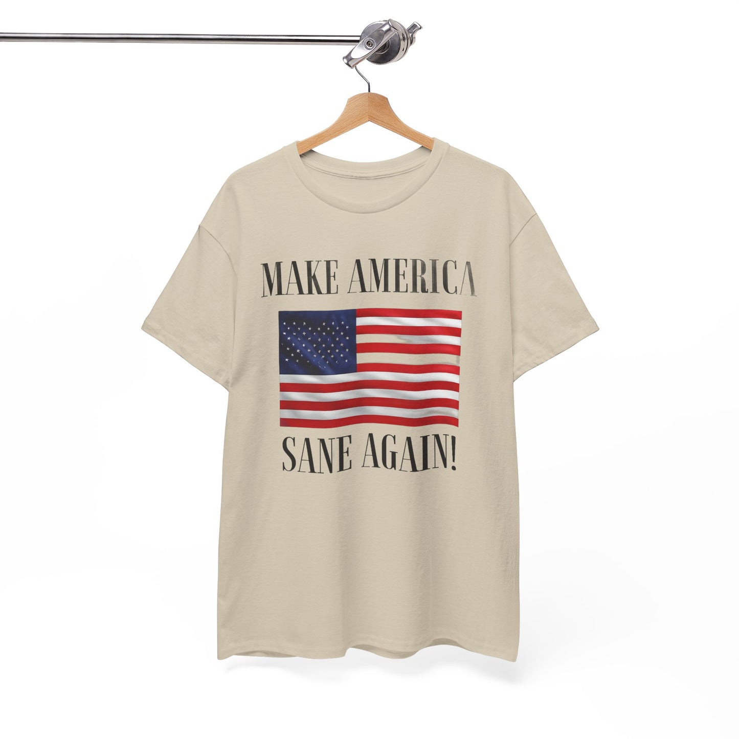 Make America Sane Again! T-Shirt, Unisex Graphic T-Shirt, Political Statement Tee, Anti Fascism, Anti MAGA