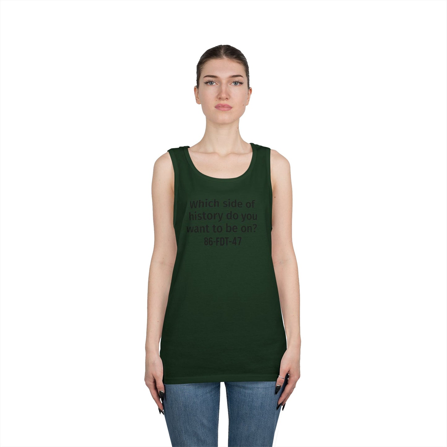 Which side of History?  Unisex Tank Top, Casual Wear, History Lover's Gift, Affirmation Shirt, Summer Fashion, Thought-Provoking Apparel