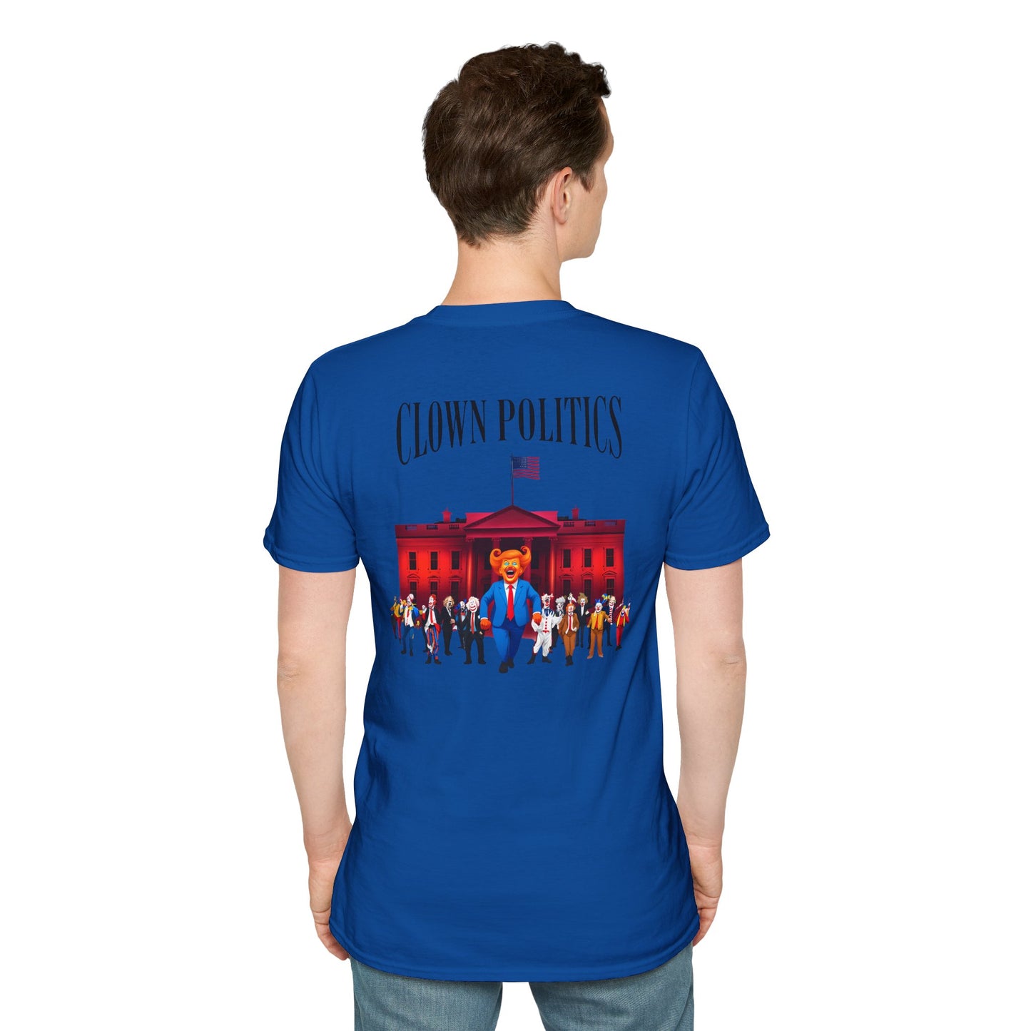 Clown Politics Graphic Tee, Statement Shirt for Activism, Funny Political T-Shirt, Gift for Protesters, Casual, antitrump tee