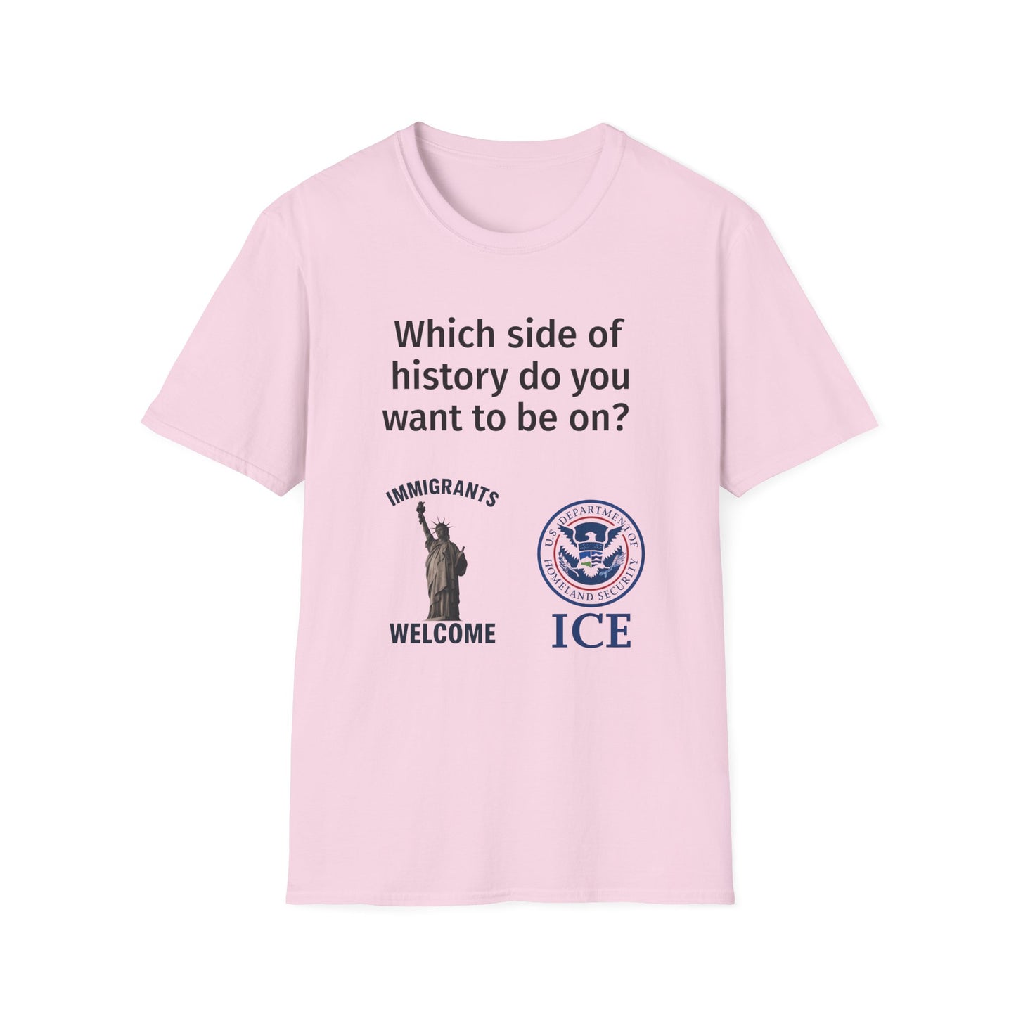 Which Side of History Do You Want to Be On? | Unisex Equal Rights Protest T-Shirt | Multicolored Fist Graphic Tee | Social Justice Shirt