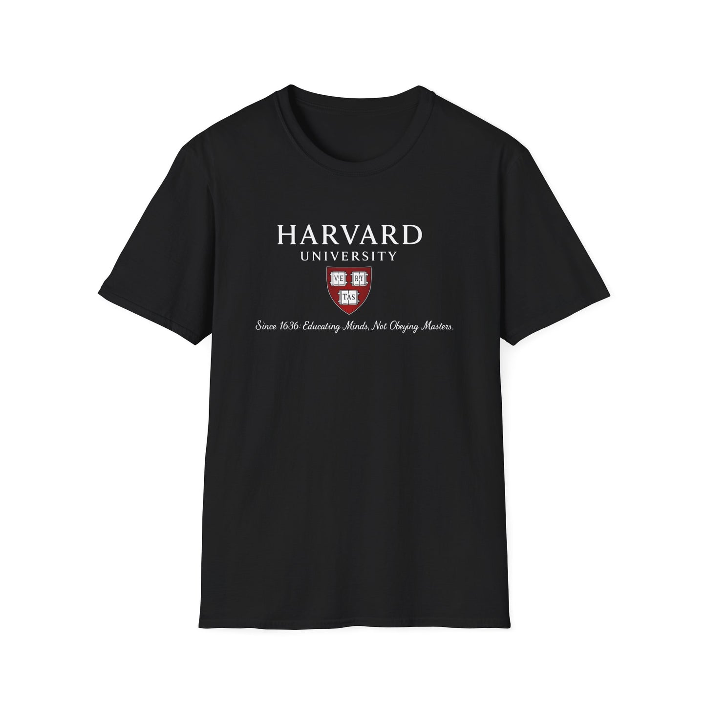 Harvard University - Since 1636: unisex t-shirt, antigovernment shirt, no masters tee, hands off universities t-shirt, law shirt