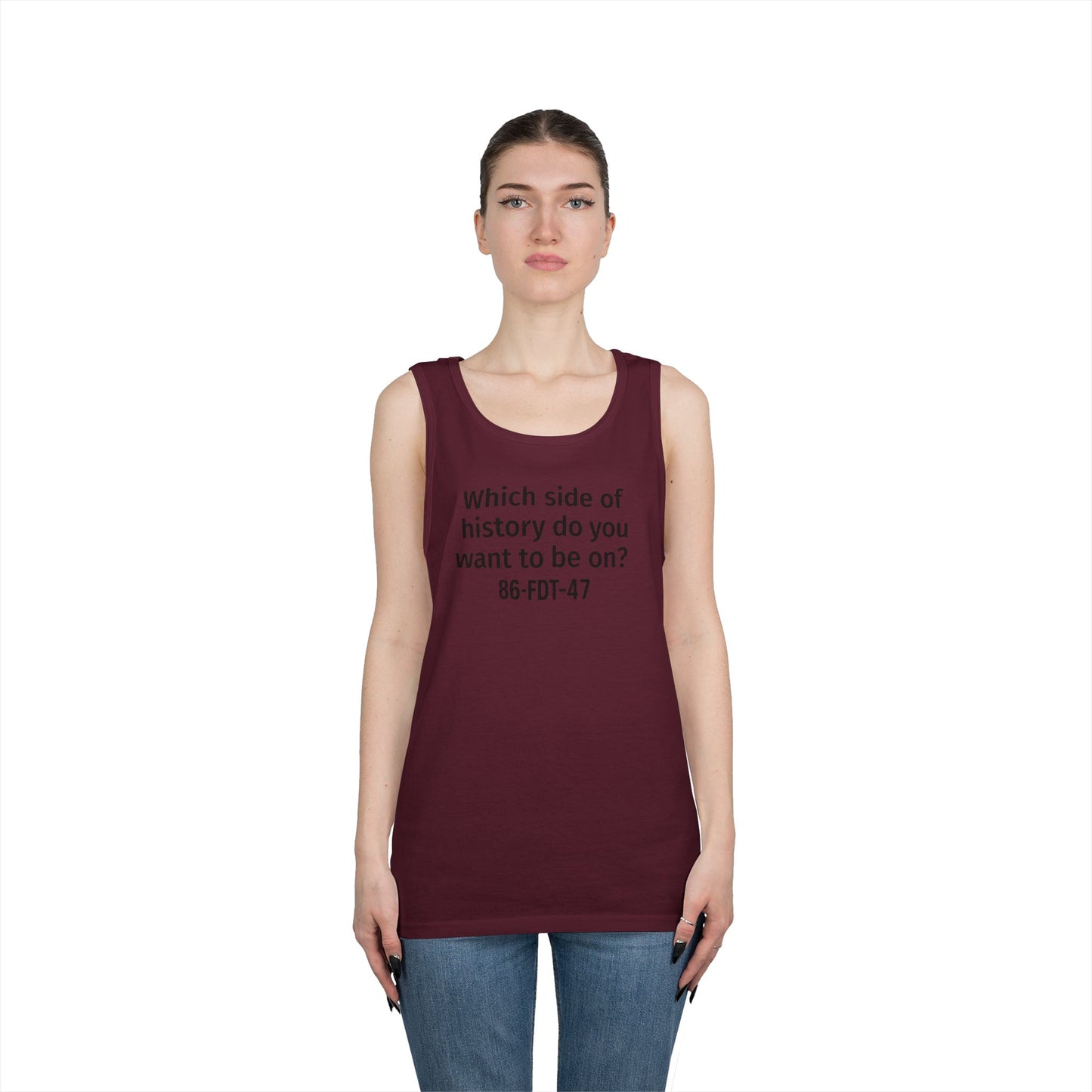 Which side of History?  Unisex Tank Top, Casual Wear, History Lover's Gift, Affirmation Shirt, Summer Fashion, Thought-Provoking Apparel