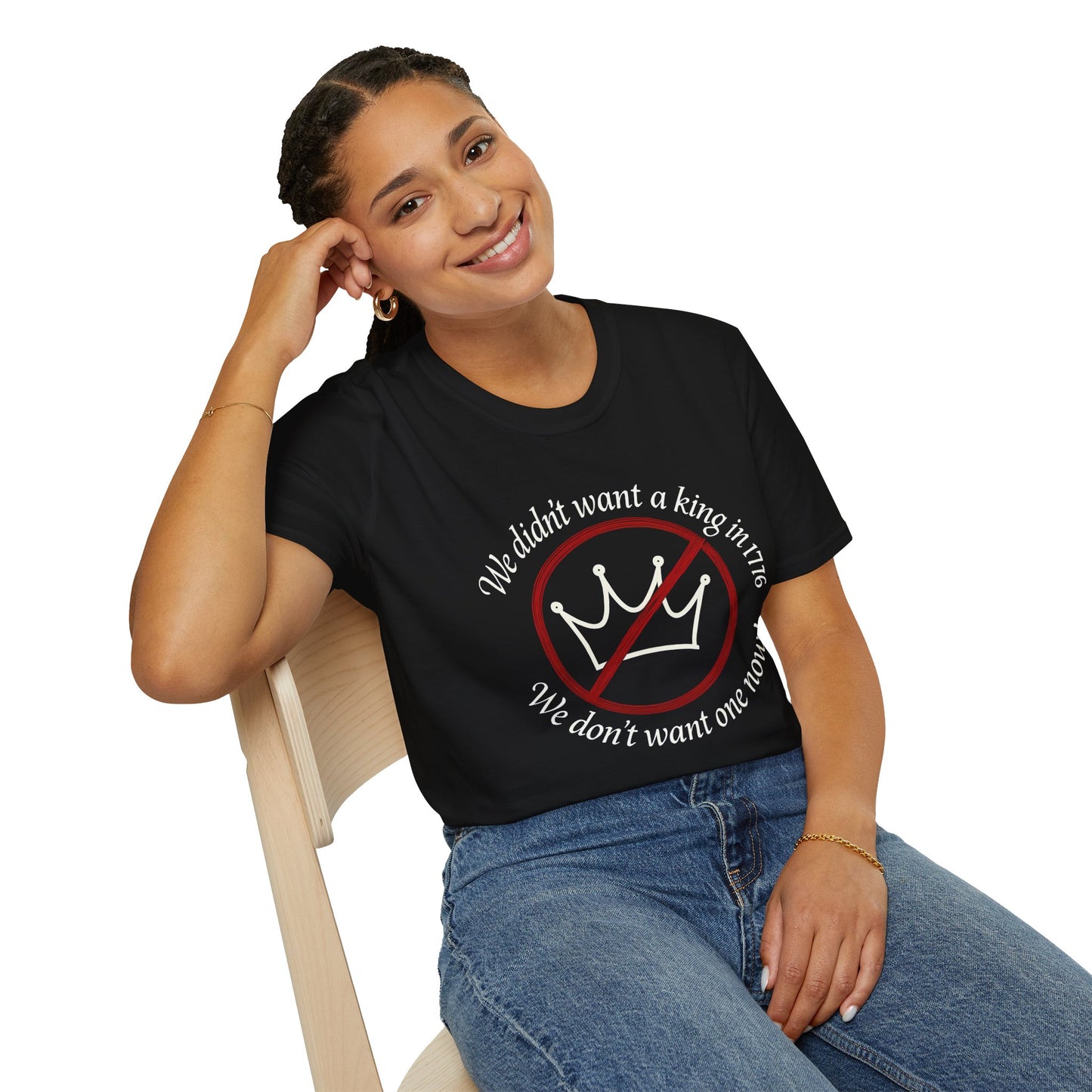 No Kings in 1776 unisex t-shirt, no kings political tee, anti king tee, unisex fit, protest t-shirt, everyday patriot t-shirt