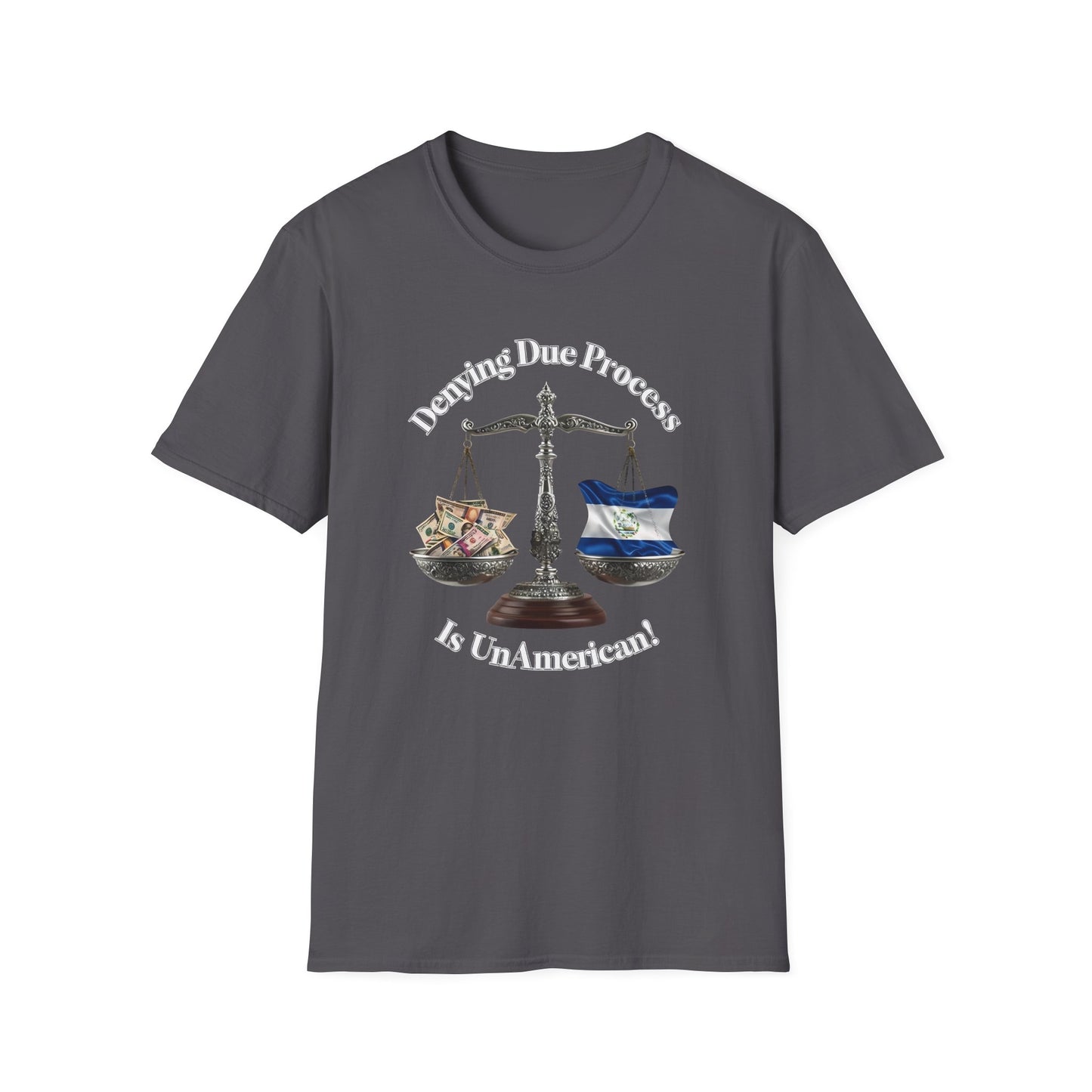 Justice T-Shirt - 'Denying Due Process Is UnAmerican' Graphic Tee, Political Apparel, Gift for Activists, Casual Wear, Statement Shirt