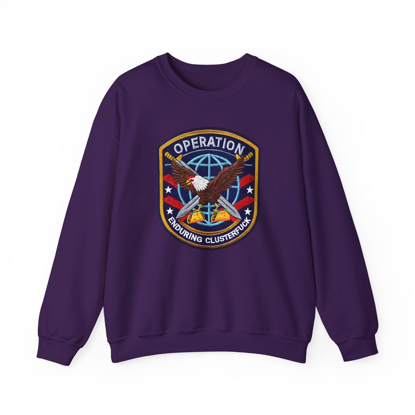 Operation Enduring Clusterfuck crewneck Sweatshirt, Political Statement Sweatshirt, Anti Fascism Sweatshirt, Support Ukraine Crew Neck