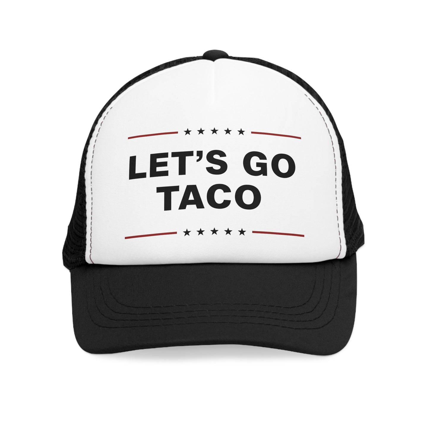 Let's Go Taco Mesh Cap - Impeach the Taco, Nacho President Hat, Humor Gift for Food Lovers, Party Accessory, Cinco de Mayo Party