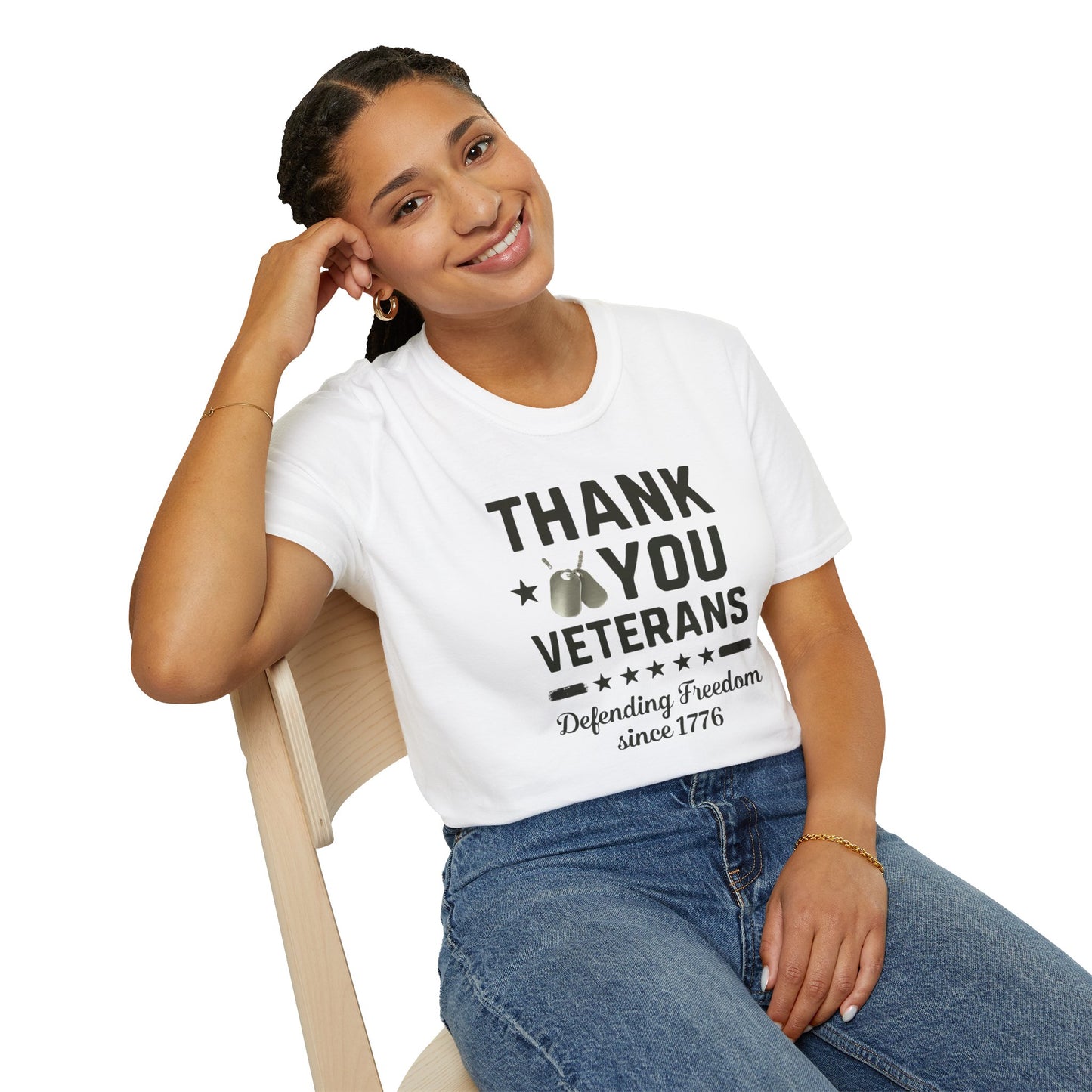 Thank You Veterans, Defending Freedom since 1776 unisex tshirt, 4th of july tee, patriotic tshirt, honor your local vet shirt