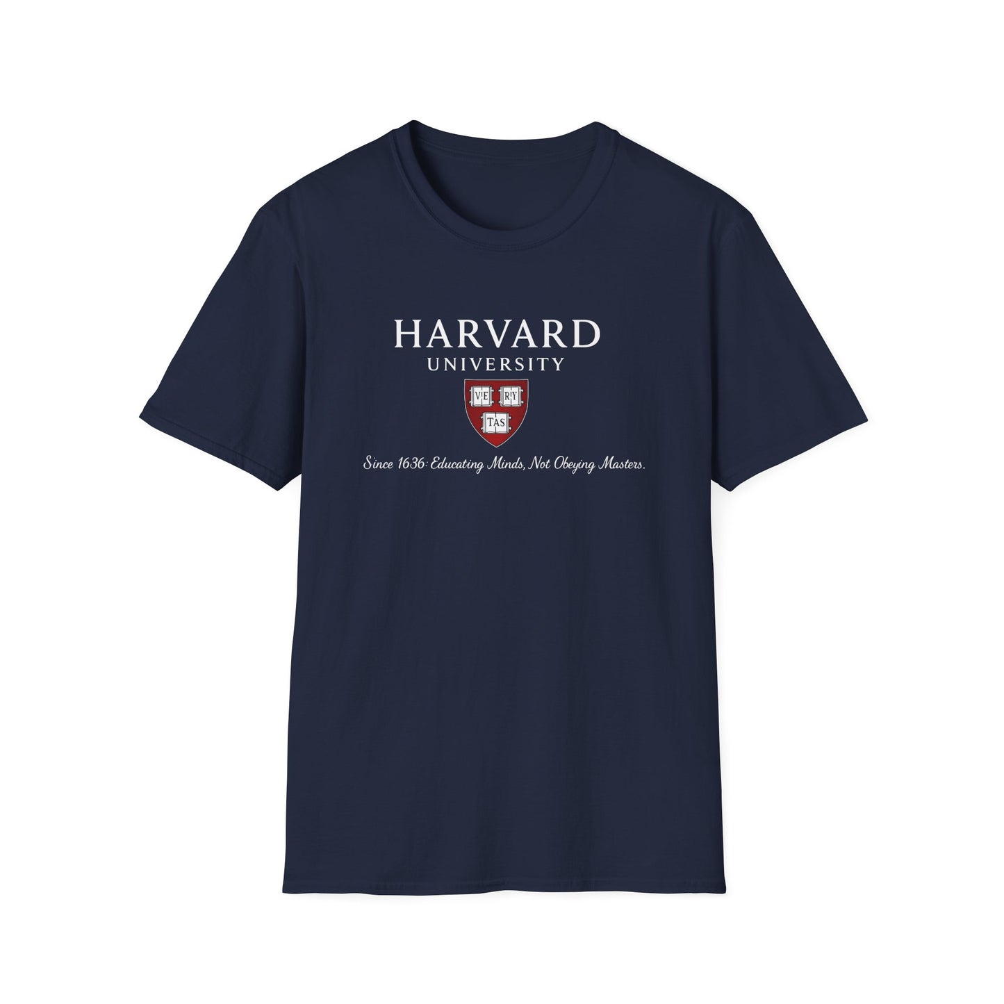 Harvard University - Since 1636: unisex t-shirt, antigovernment shirt, no masters tee, hands off universities t-shirt, law shirt