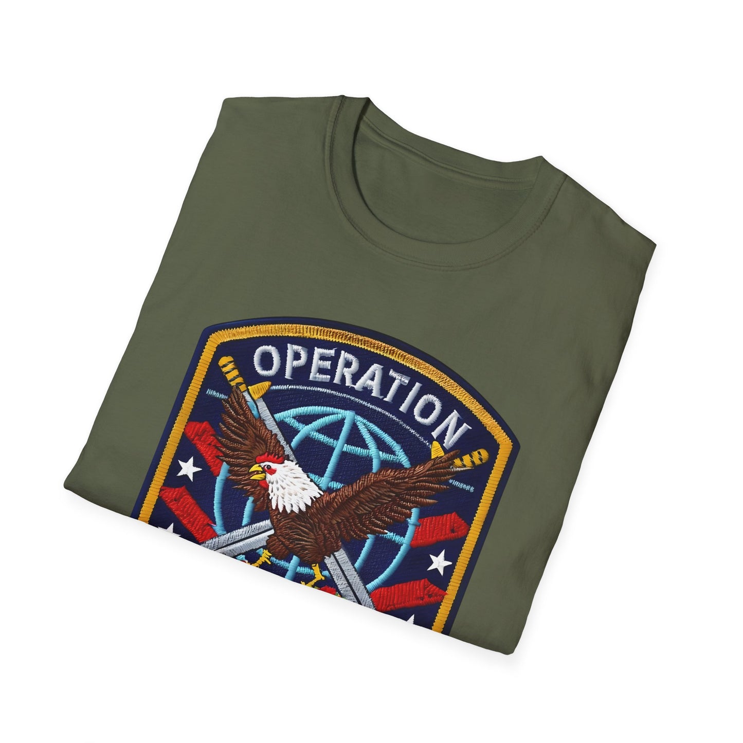 Operation Enduring Clusterf*ck Unisex Softstyle T-Shirt, Casual Wear, Military Humor Tee, Gift for Veterans, Fun Graphic Tee