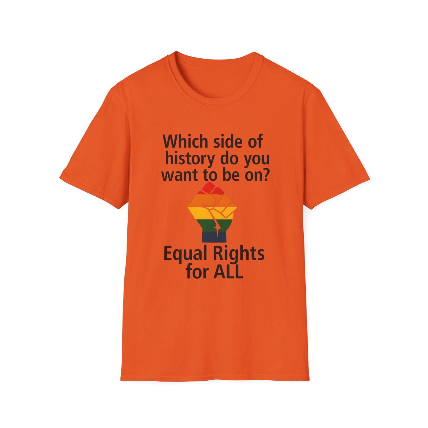 Equal Rights for All - What side of history do you want to be on? unisex T-shirt, Political Tee, Voter's Shirt, Casual Wear