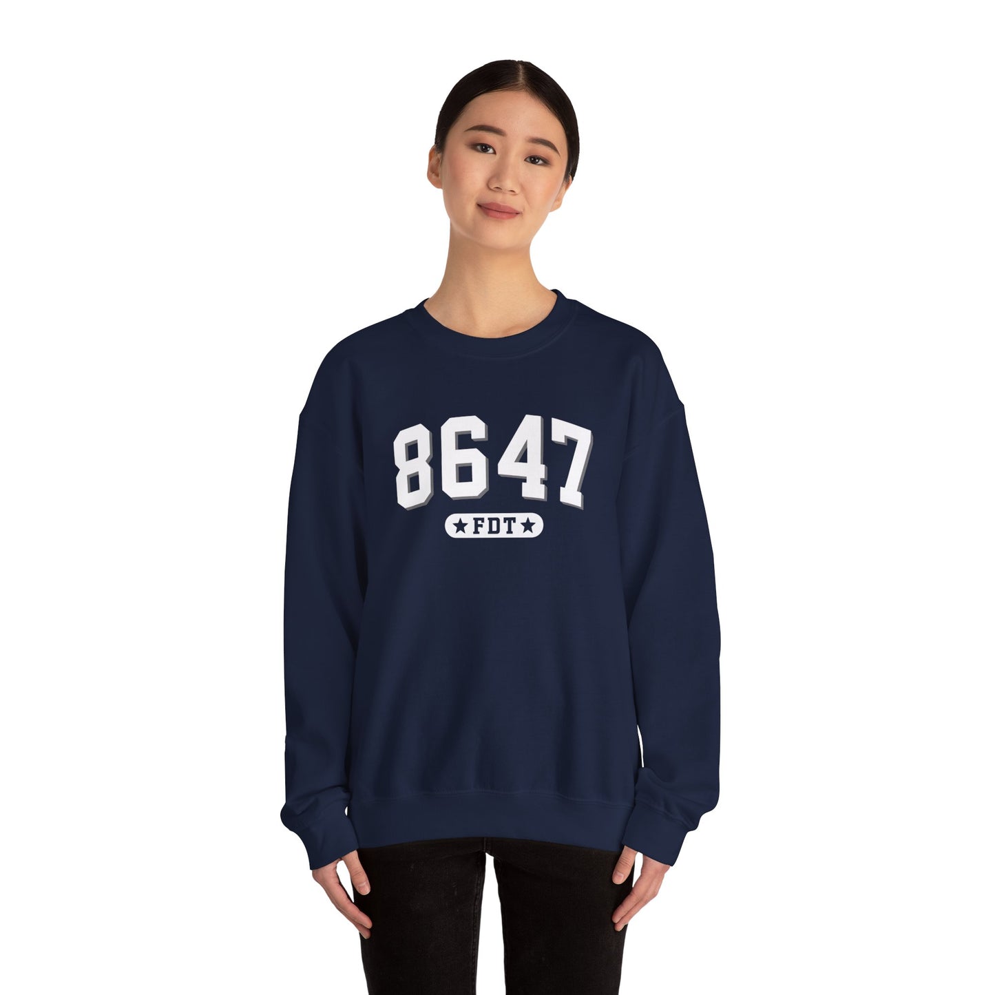 8647 FDT unisex Crewneck Sweatshirt, Stand with FDT Sweatshirt, No Trump Crewneck, Anti-Fascism Sweatshirt, unisex crewneck sweatshirt