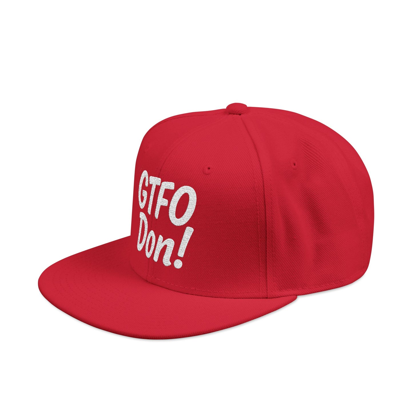 GTFO Don! Snapback Cap - Funny Embroidered Hat, Casual Streetwear, Gift for Friends, Party Accessory, Unisex Style