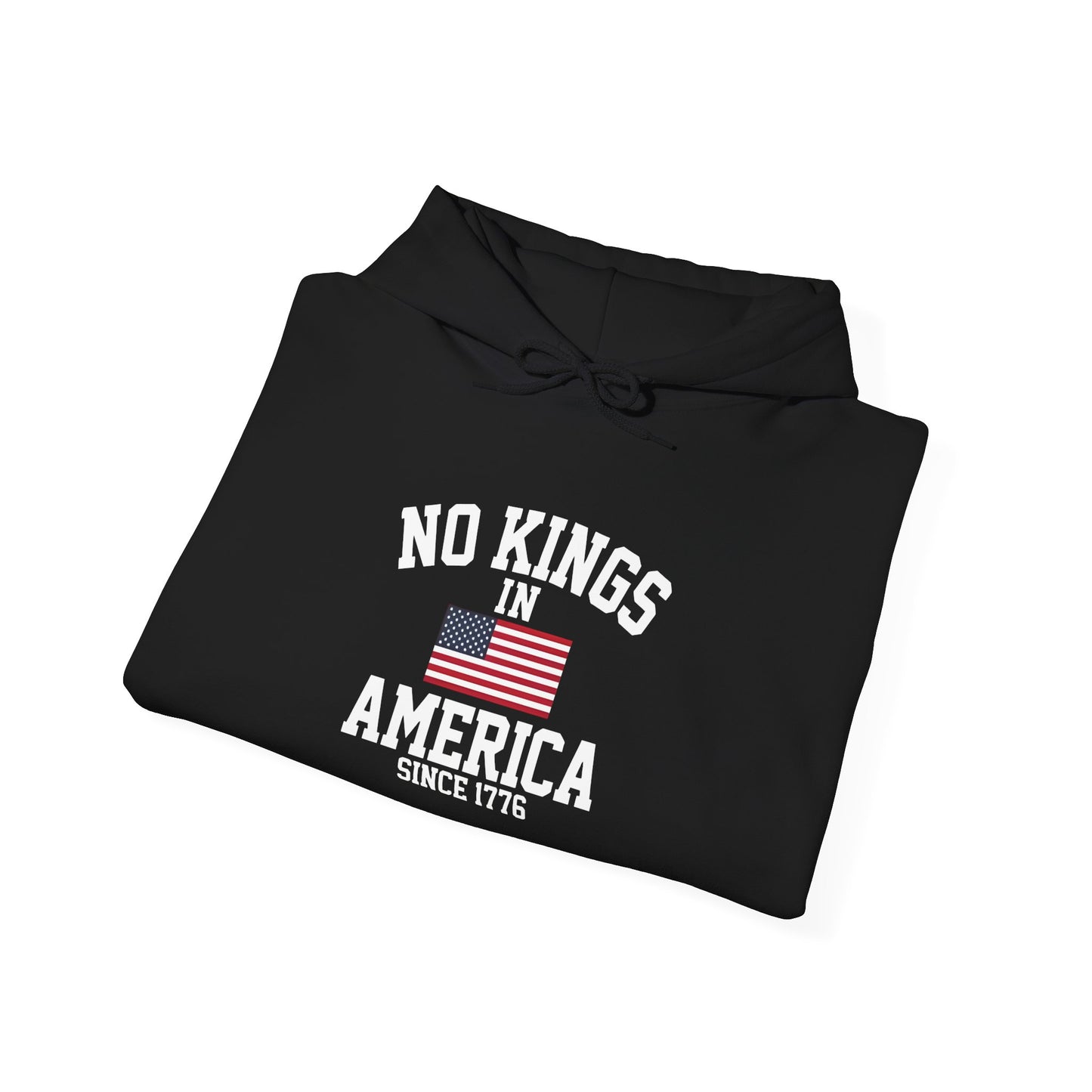 No Kings in America Fleece Hoodie, Cozy Fleece Hoodie, Political Statement Hoodie, Stand With Ameroca Hoodie, Anti Fascism Hoodie